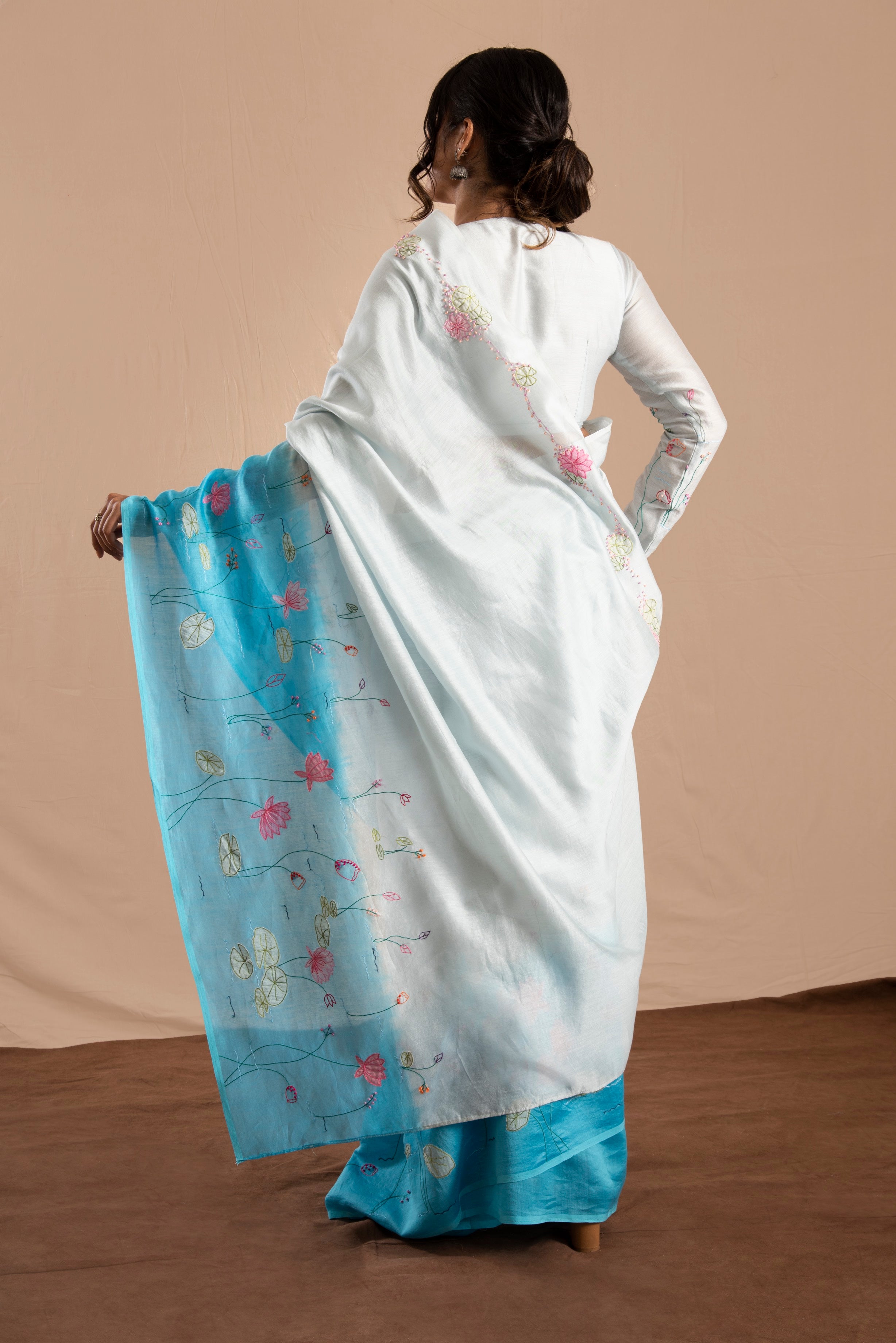 Khushnuma Chanderi Sari