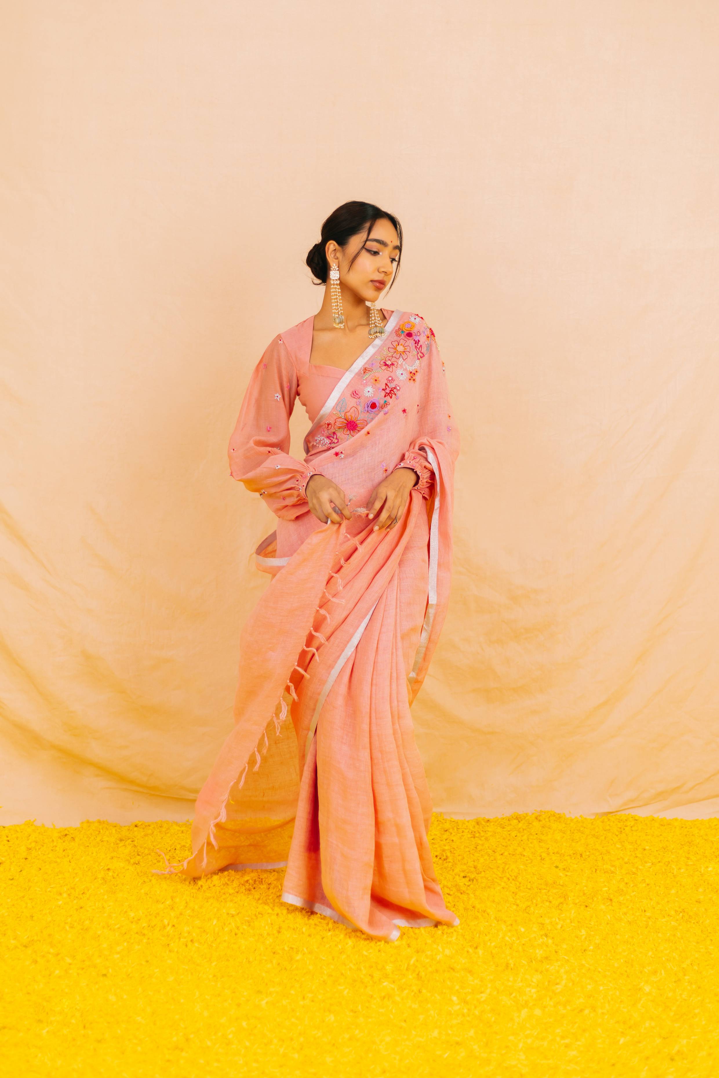 Varahi Linen Sari