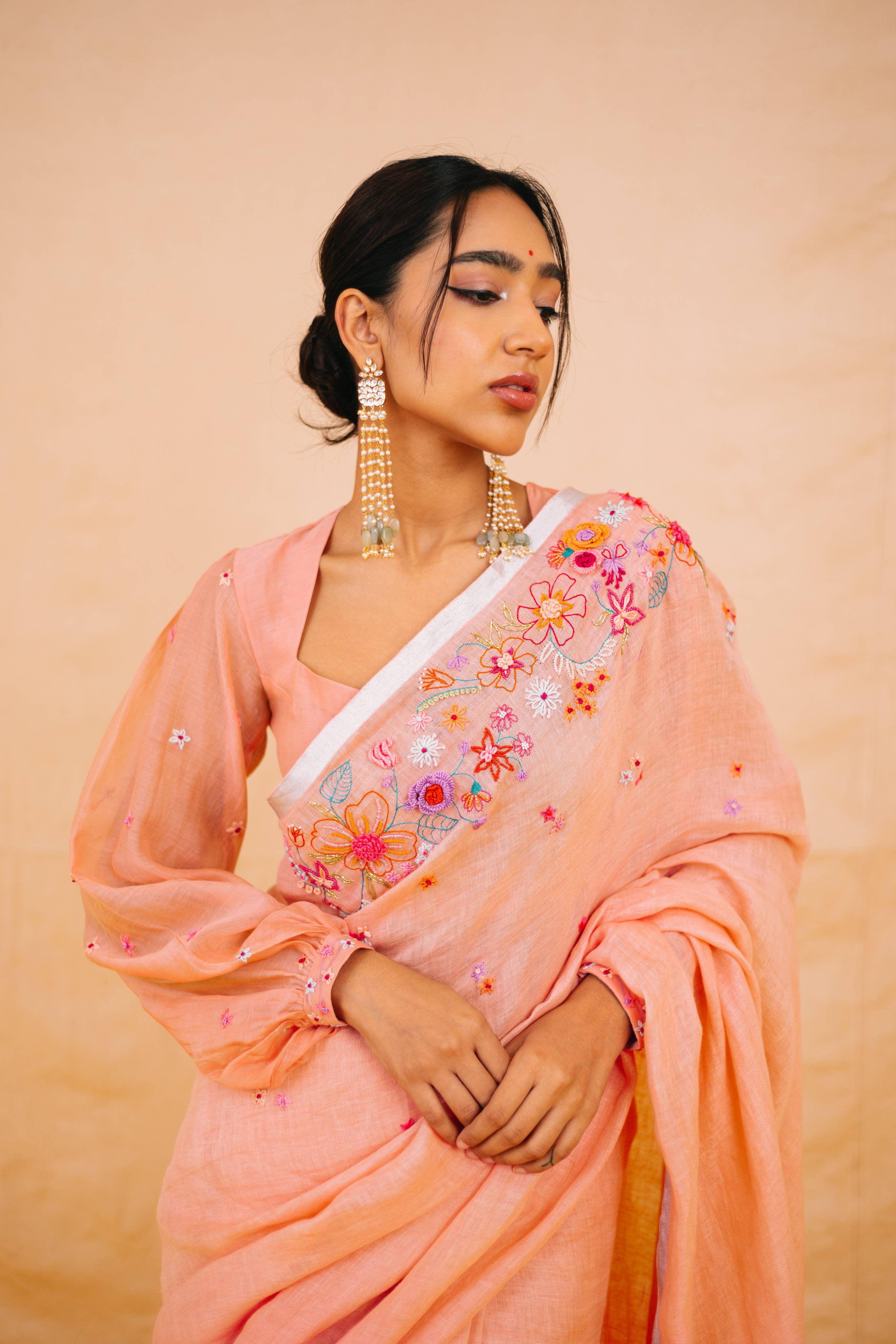Varahi Linen Sari