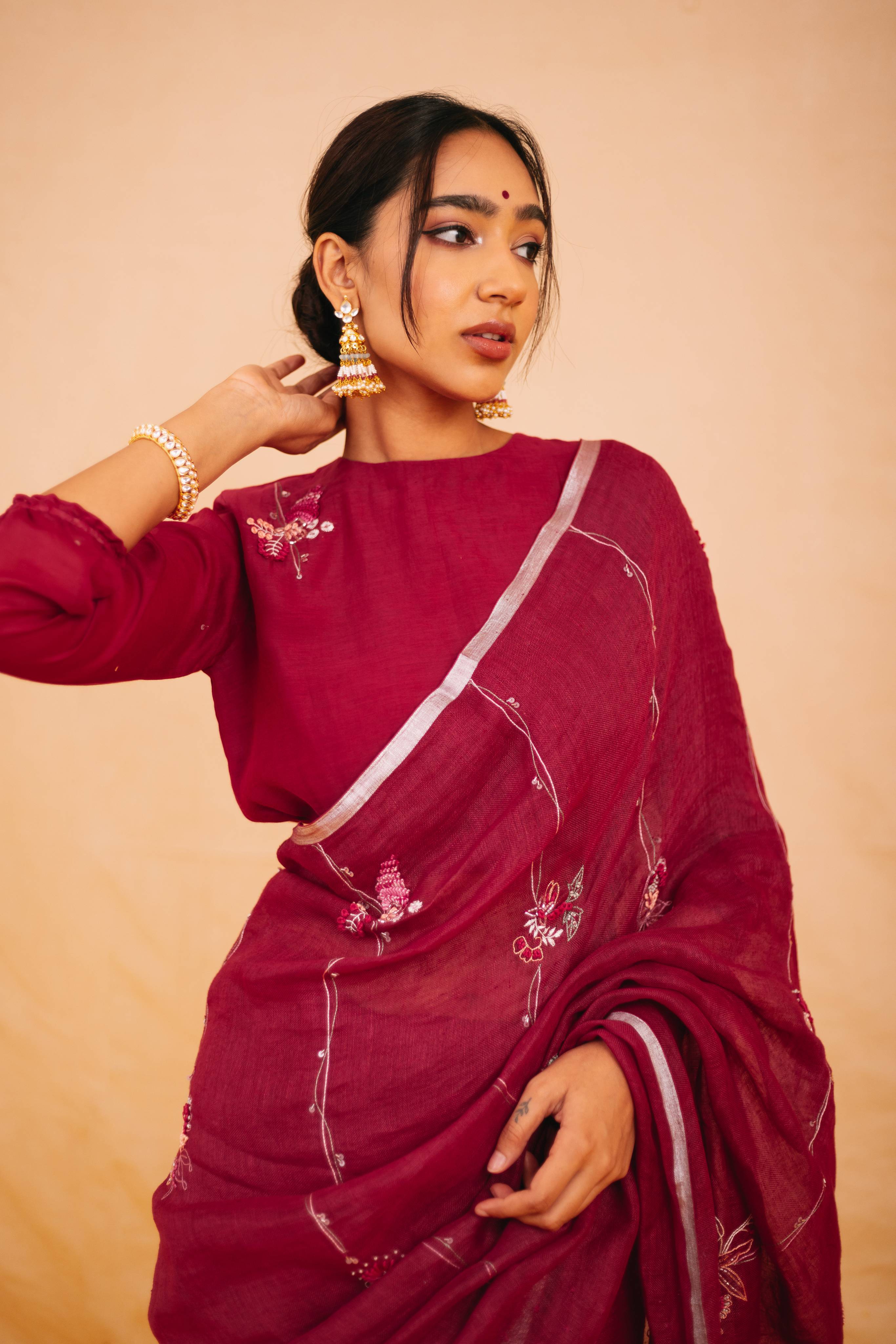 Seti Linen Sari