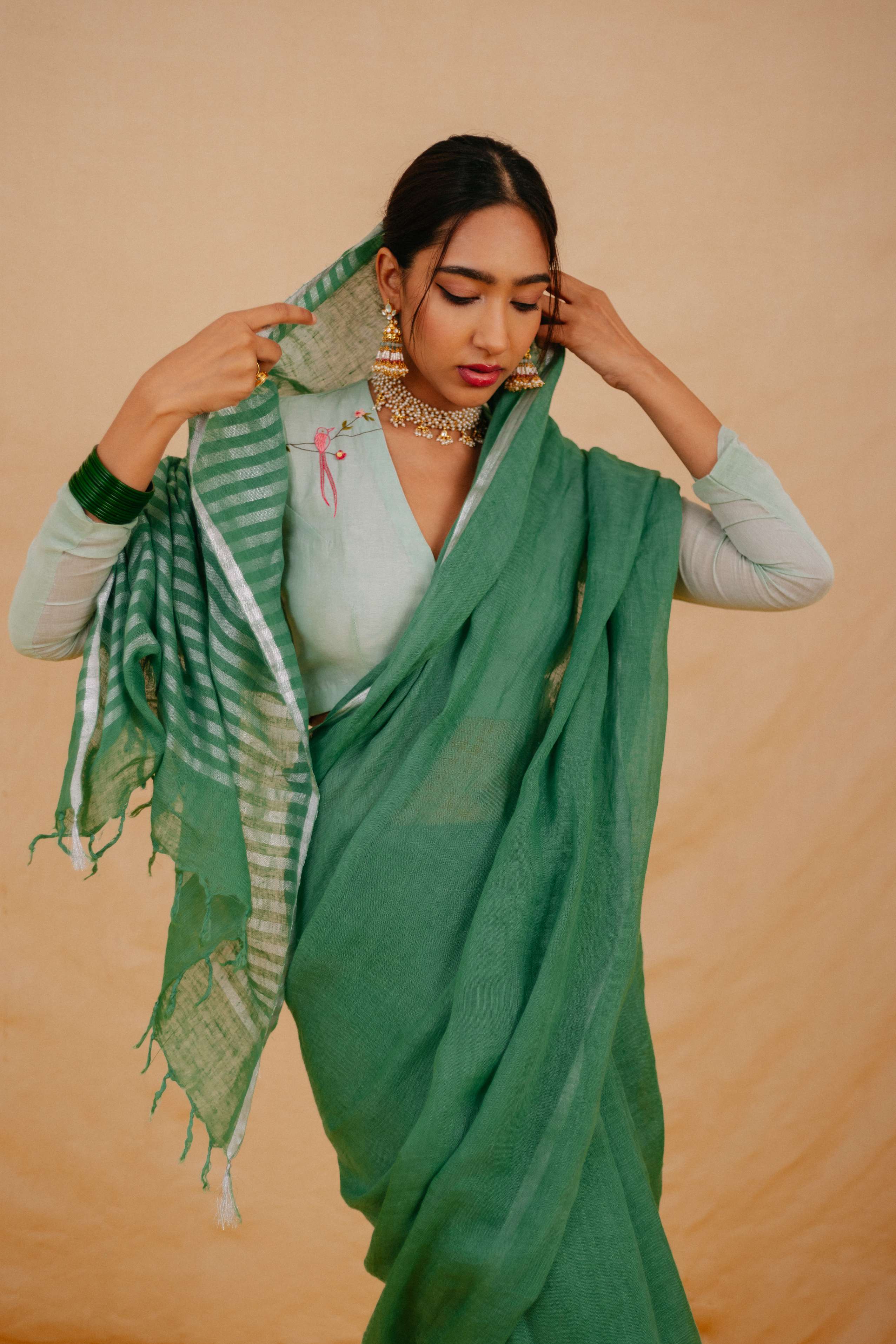 Nitya Linen Sari