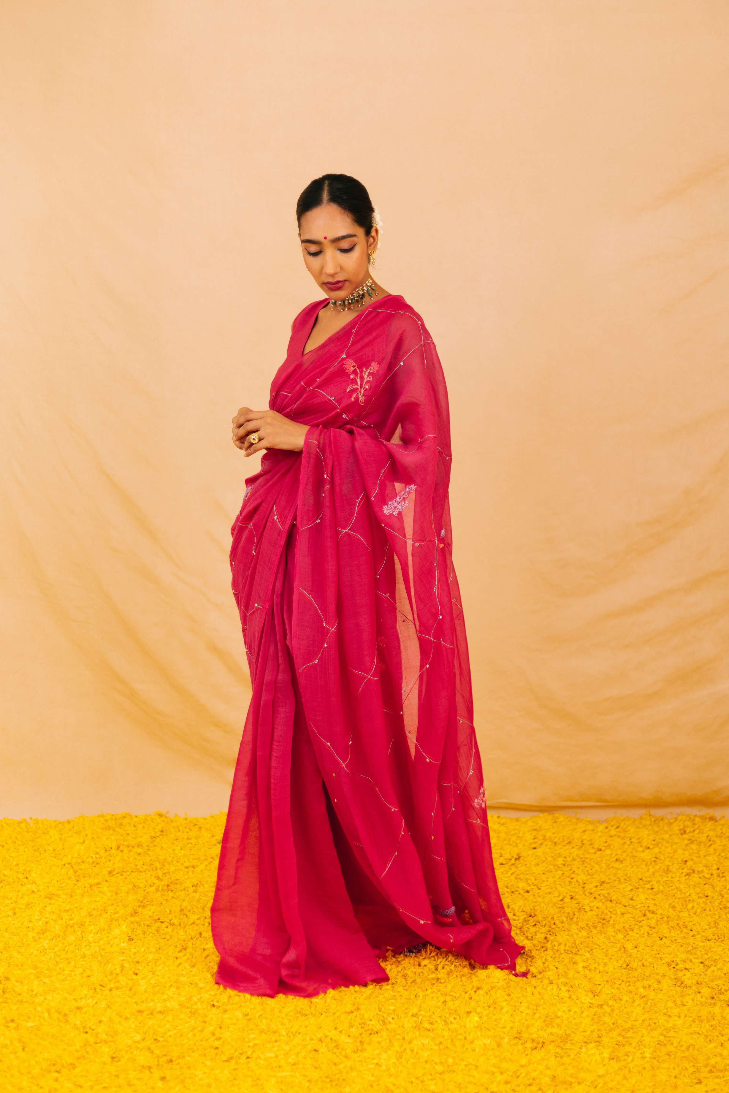 Charu Chanderi Sari