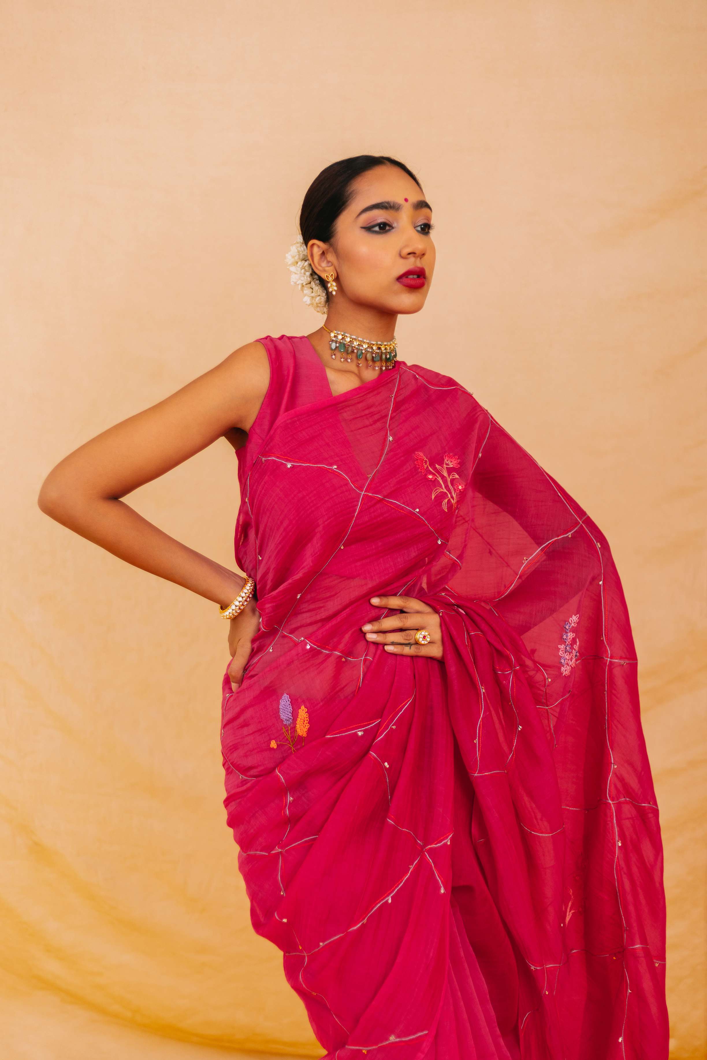 Charu Chanderi Sari