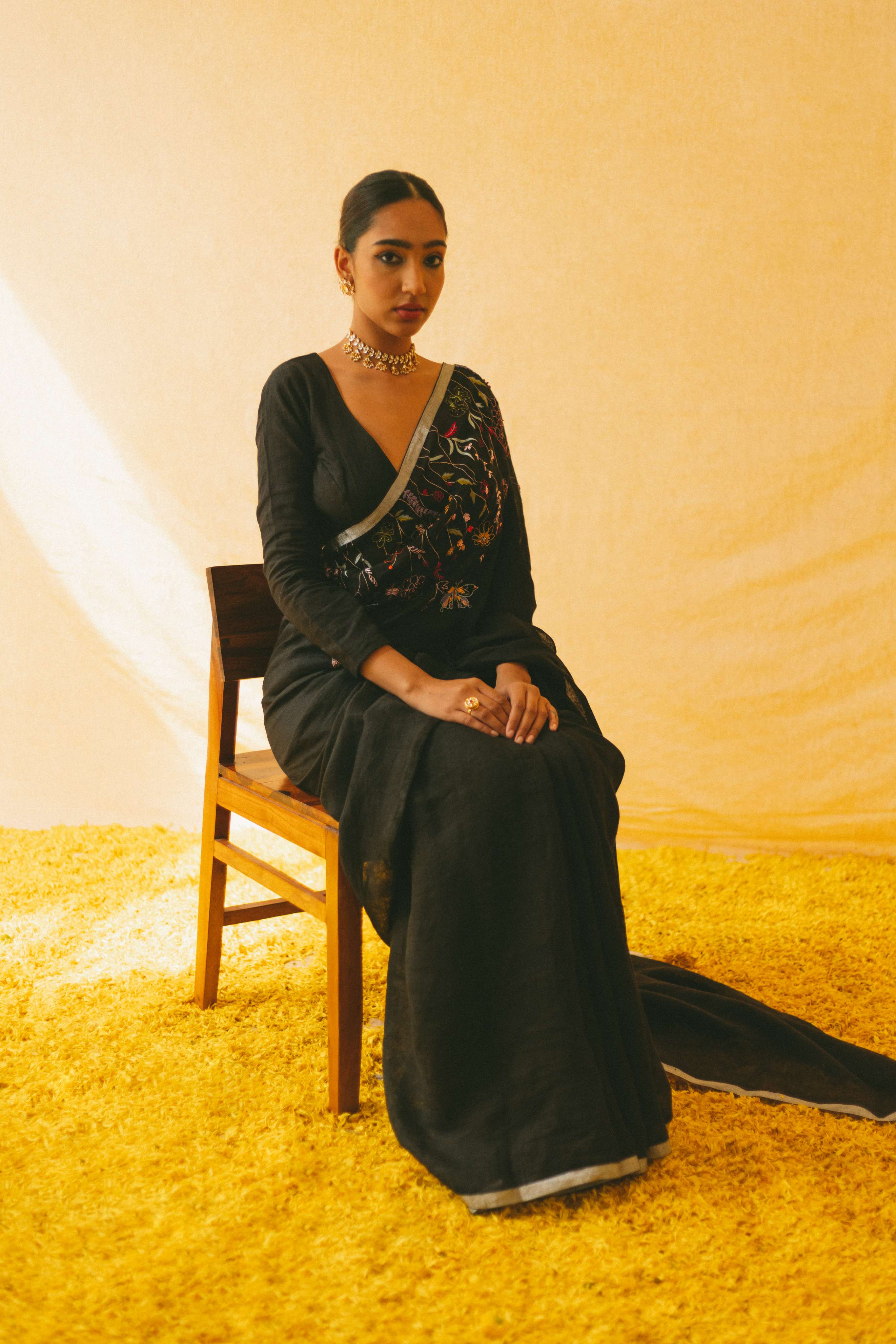 Shiuli Linen Sari