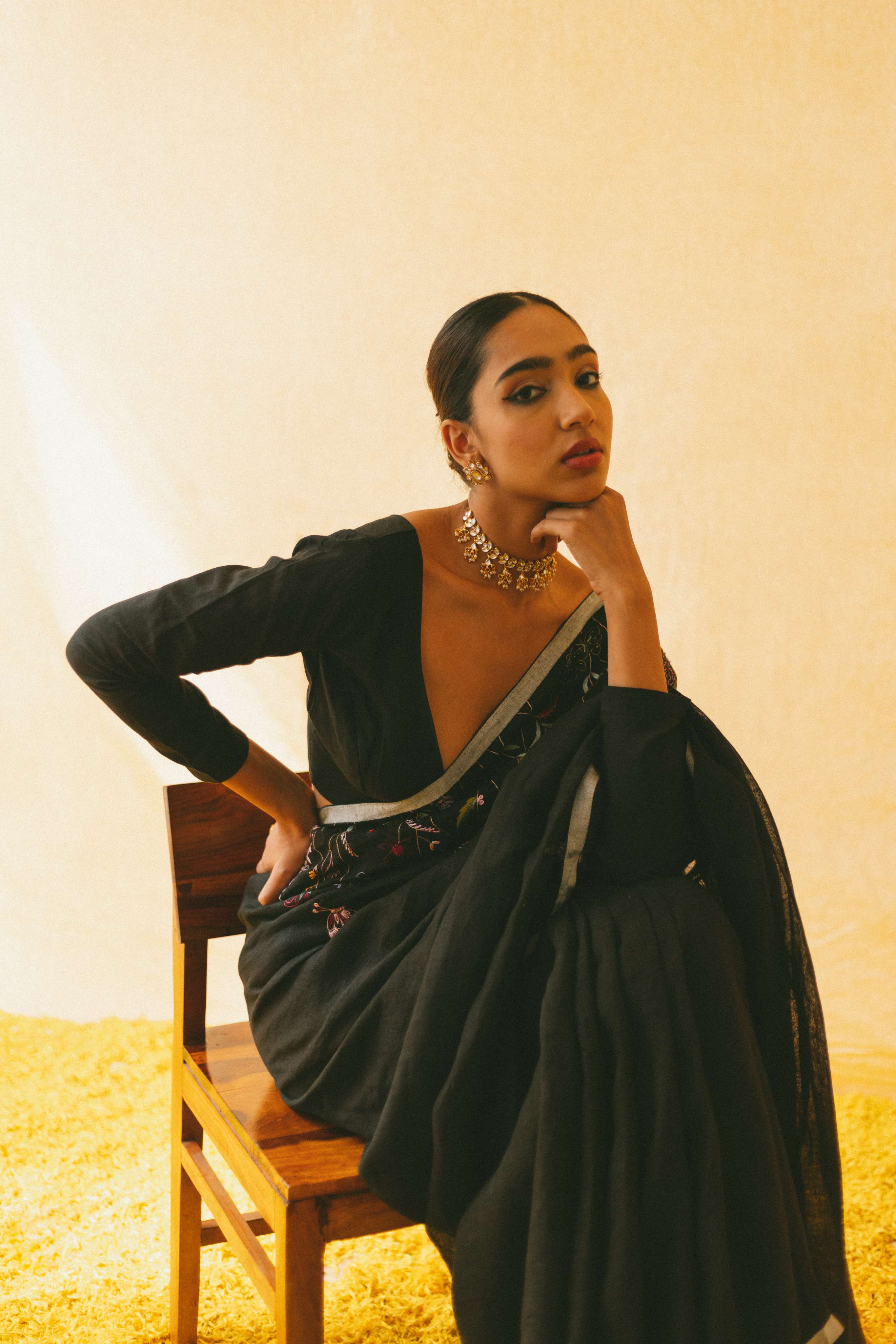 Shiuli Linen Sari