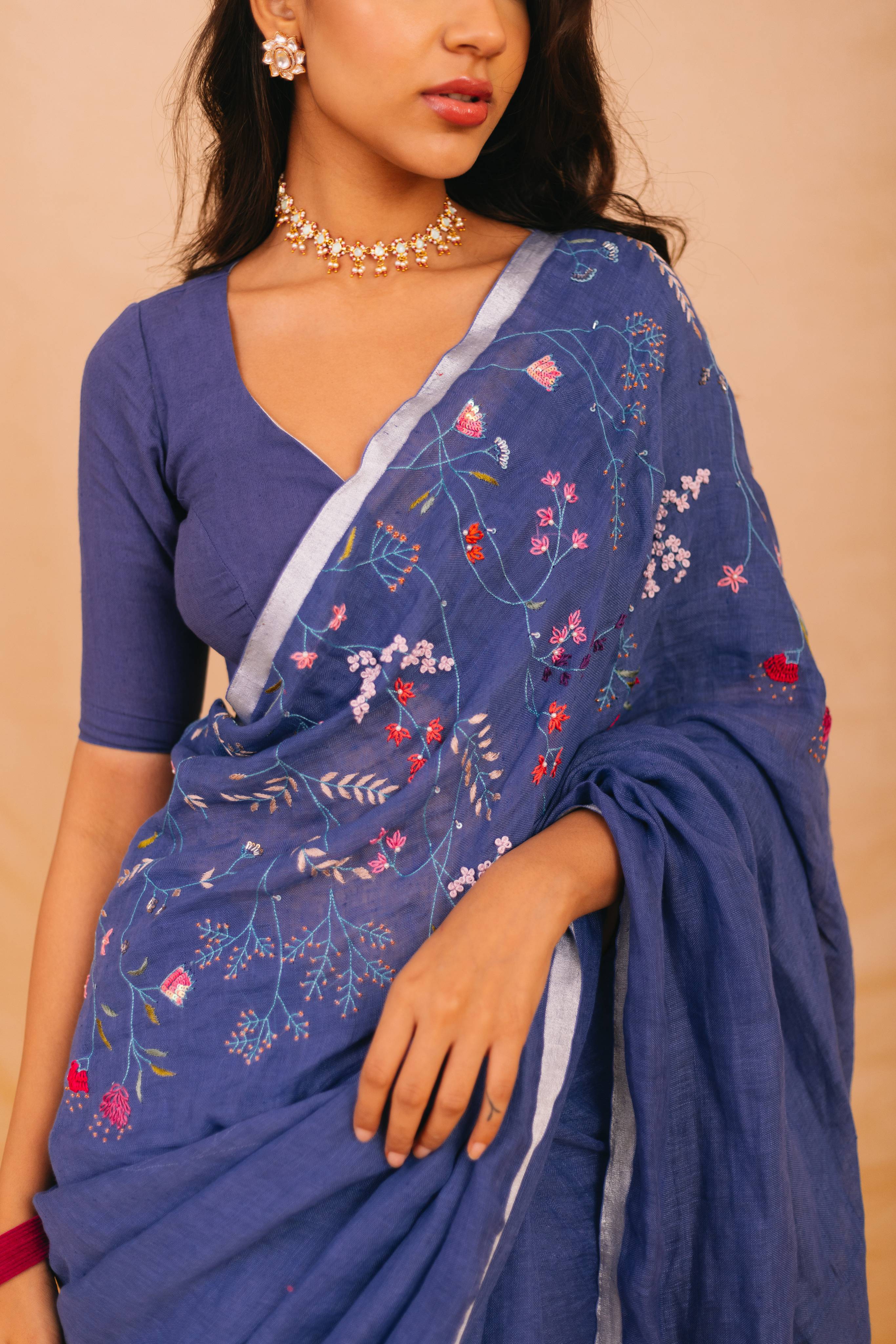 Manorama Linen Sari