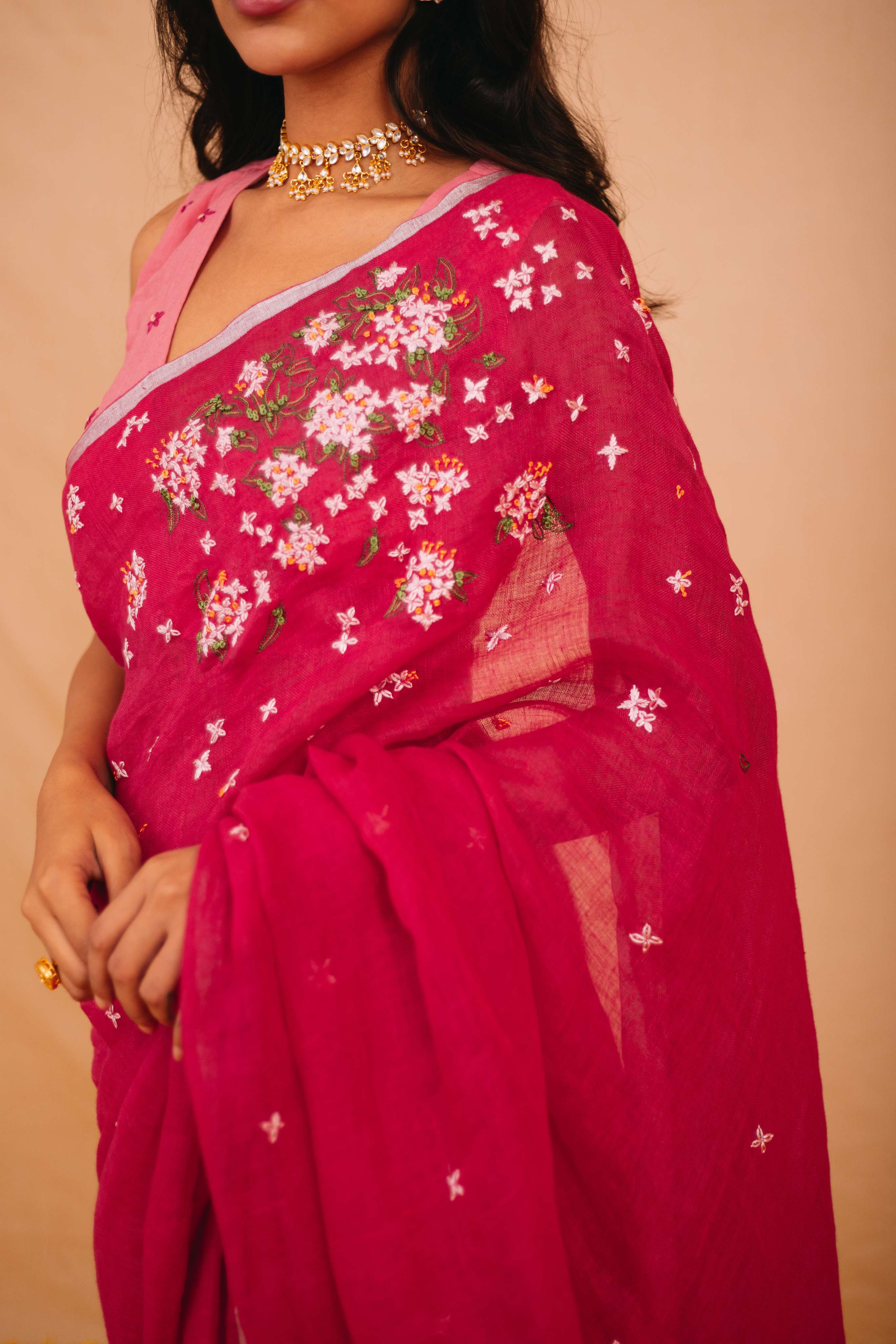 Vasant Linen Sari