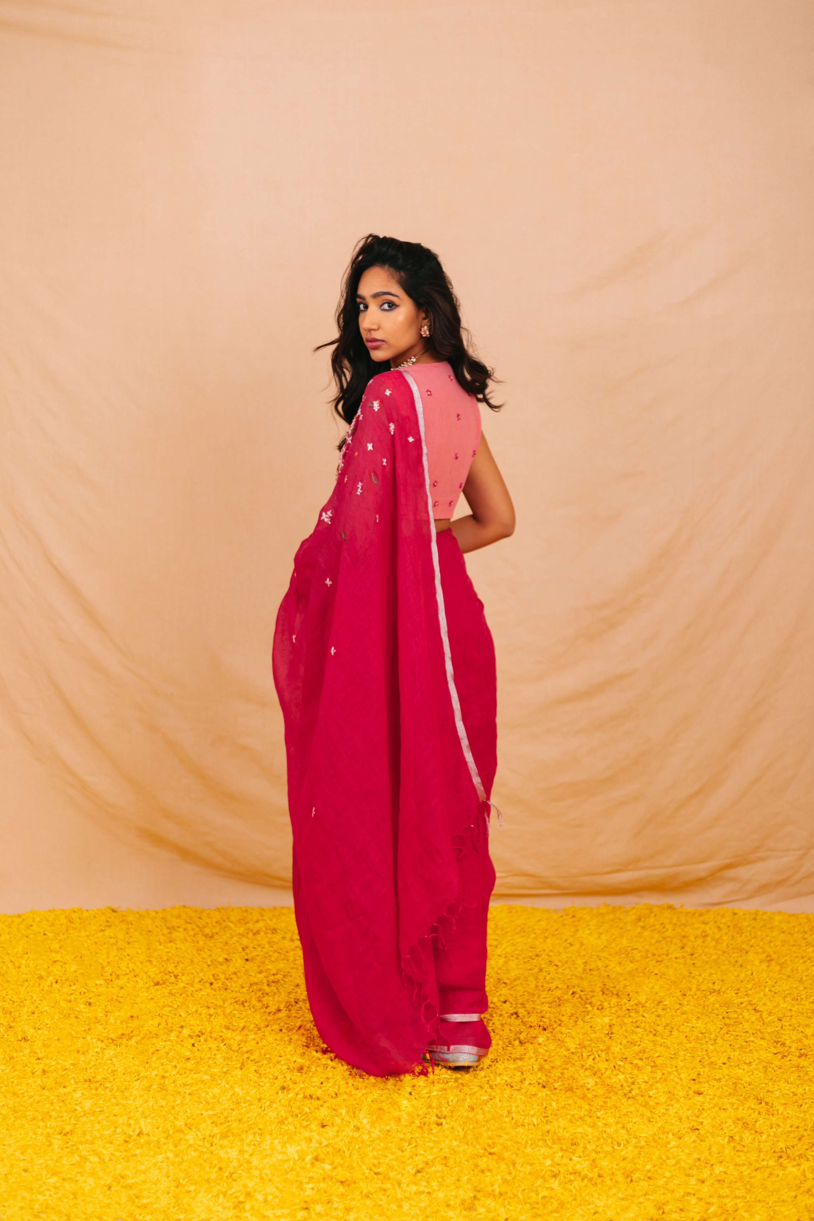 Vasant Linen Sari