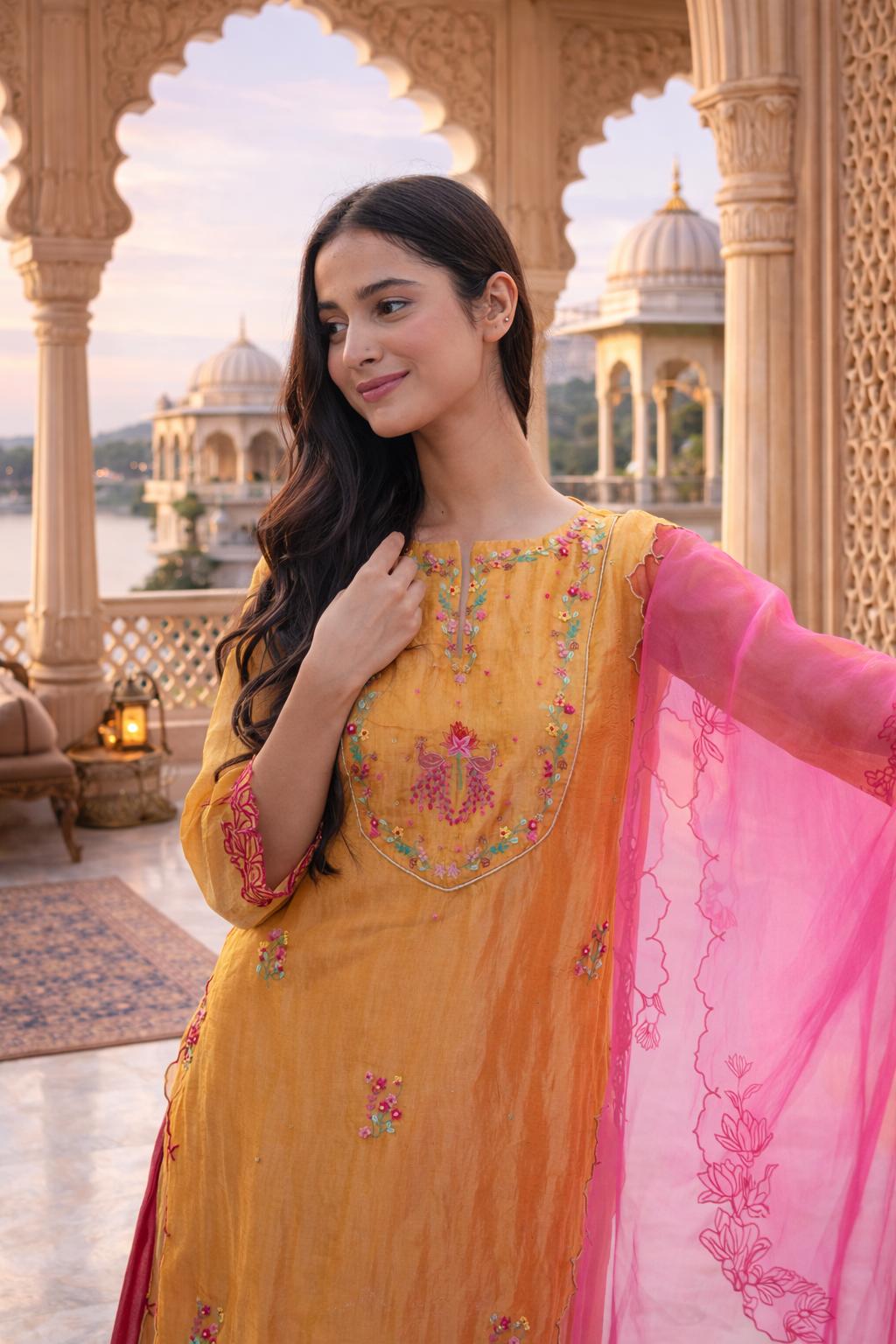 Rasiya Silk Tissue Kurta Set