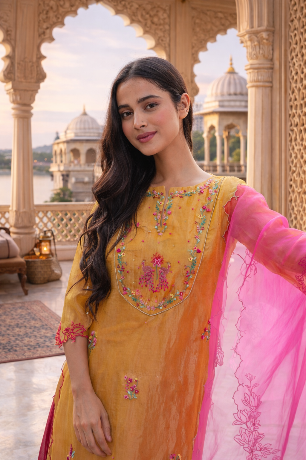 Rasiya Silk Tissue Kurta Set
