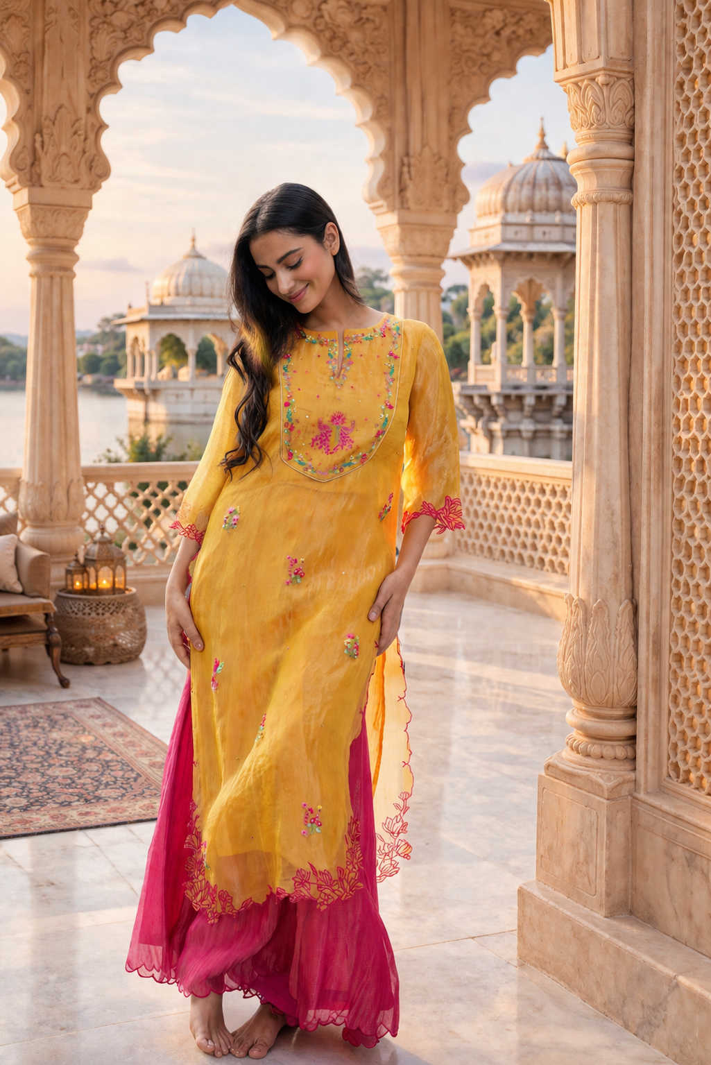 Rasiya Silk Tissue Kurta Set