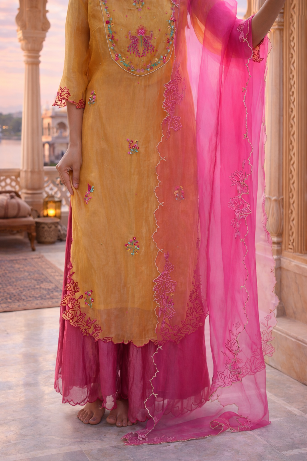 Rasiya Silk Tissue Kurta Set