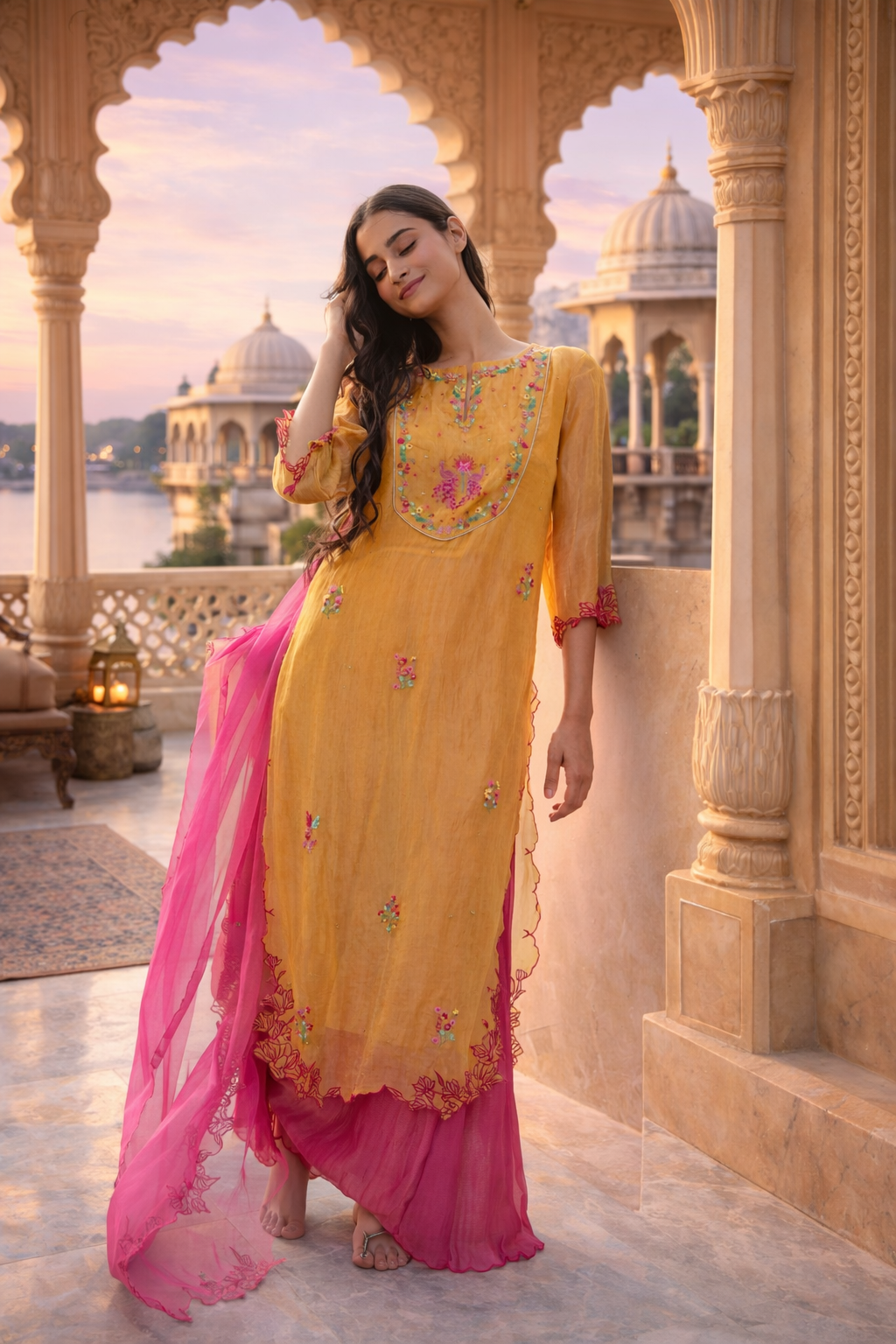 Rasiya Silk Tissue Kurta Set