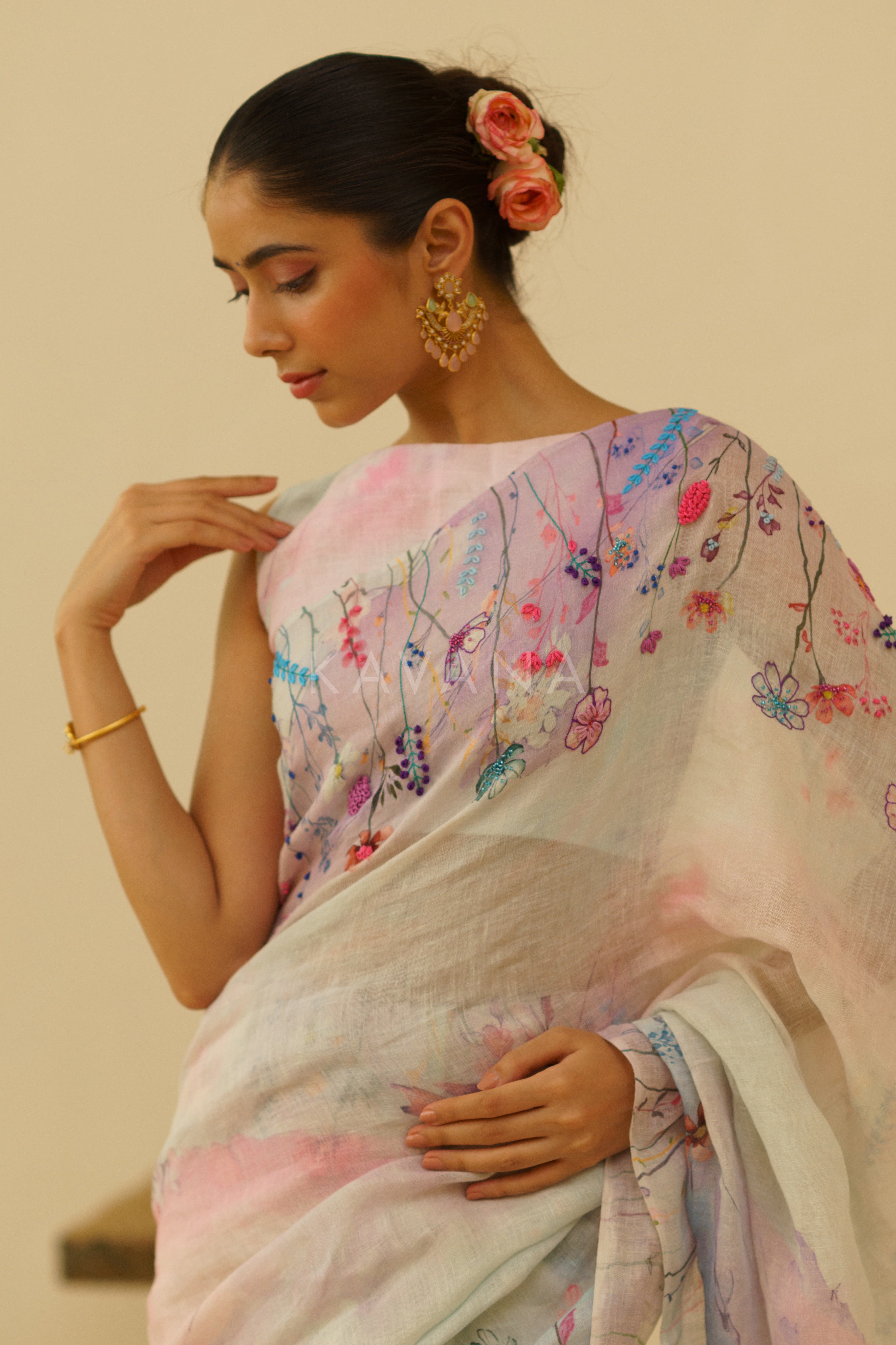Seher Linen Sari