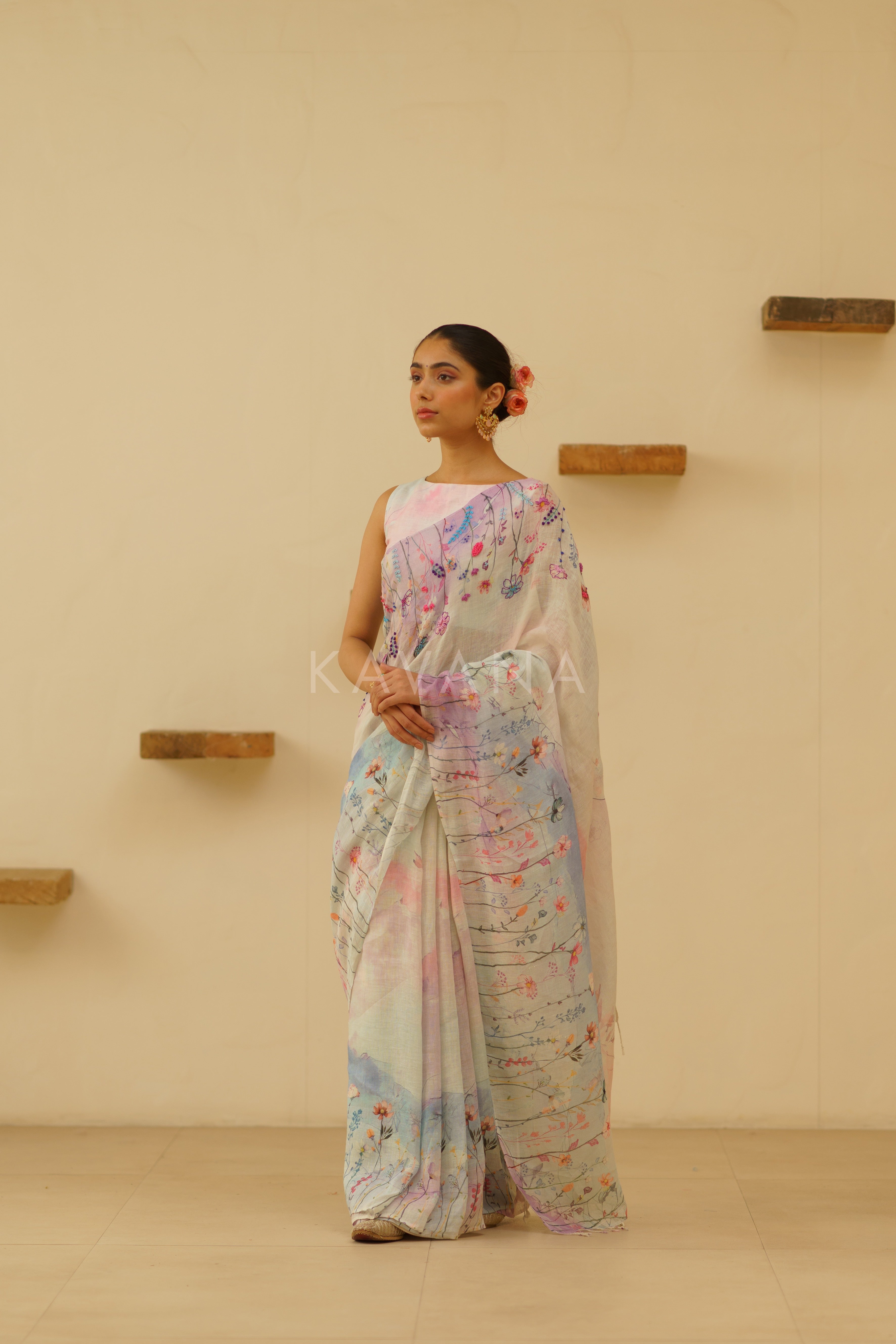 Seher Linen Sari