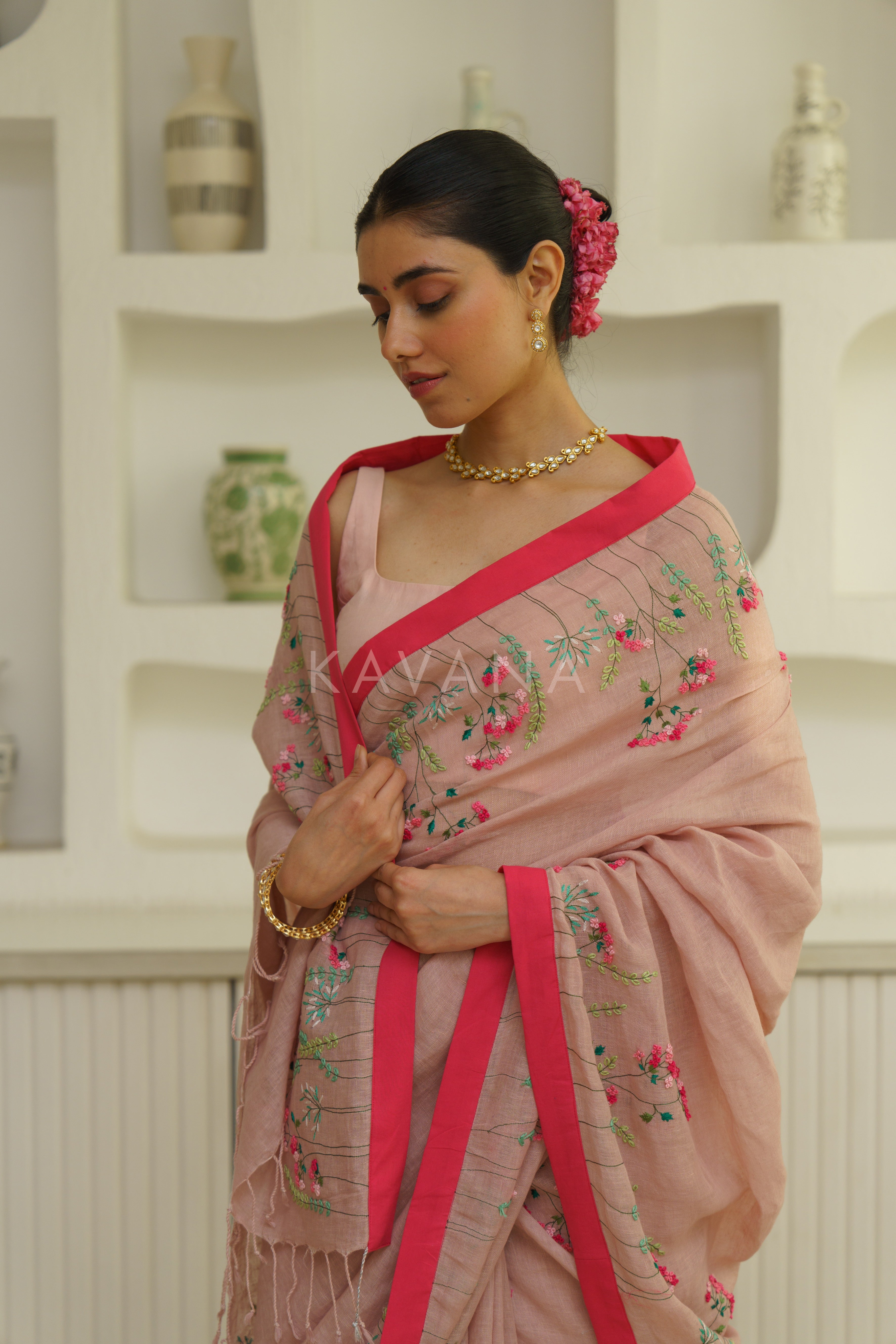 Aruna Linen Sari