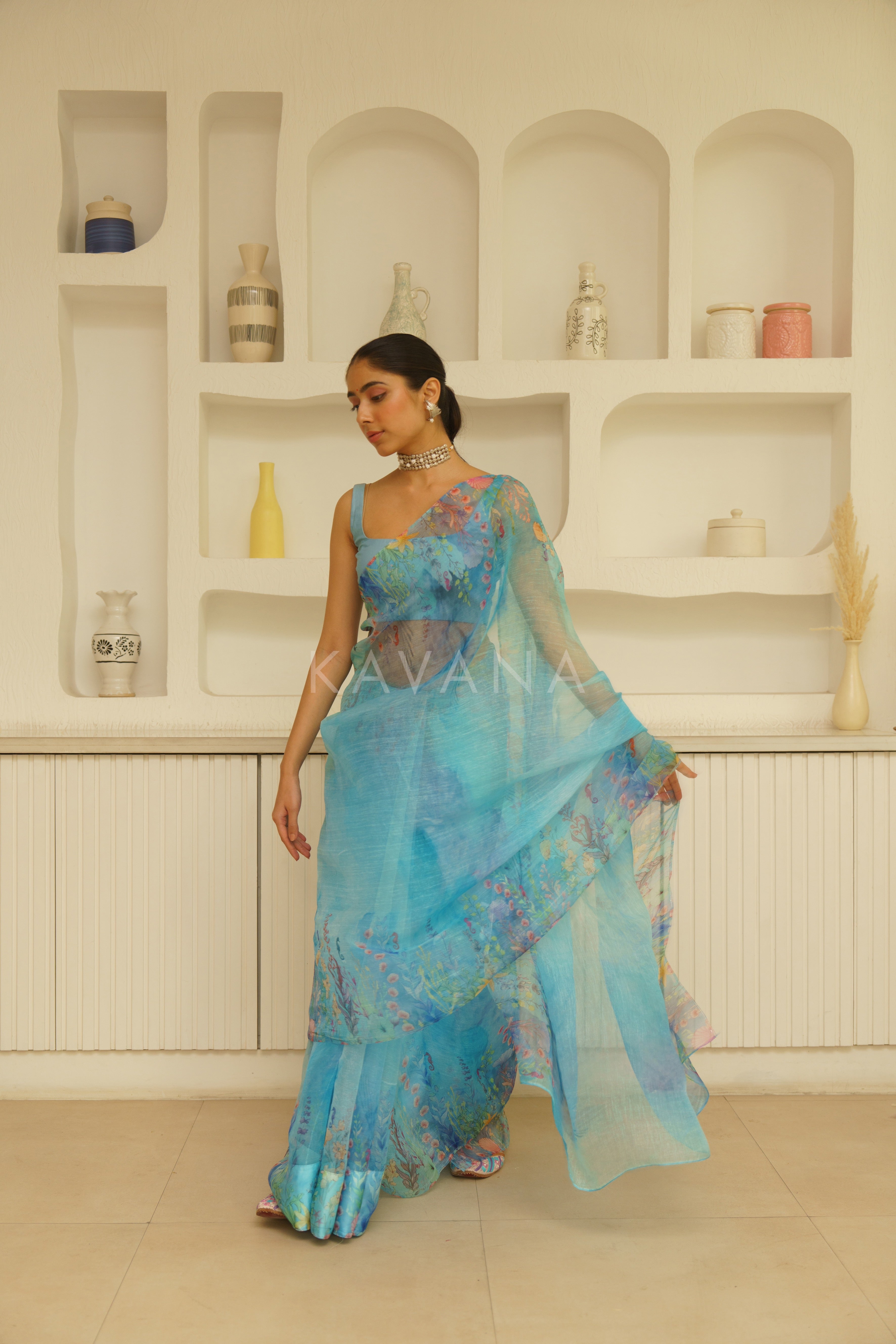 Seep Organza Sari