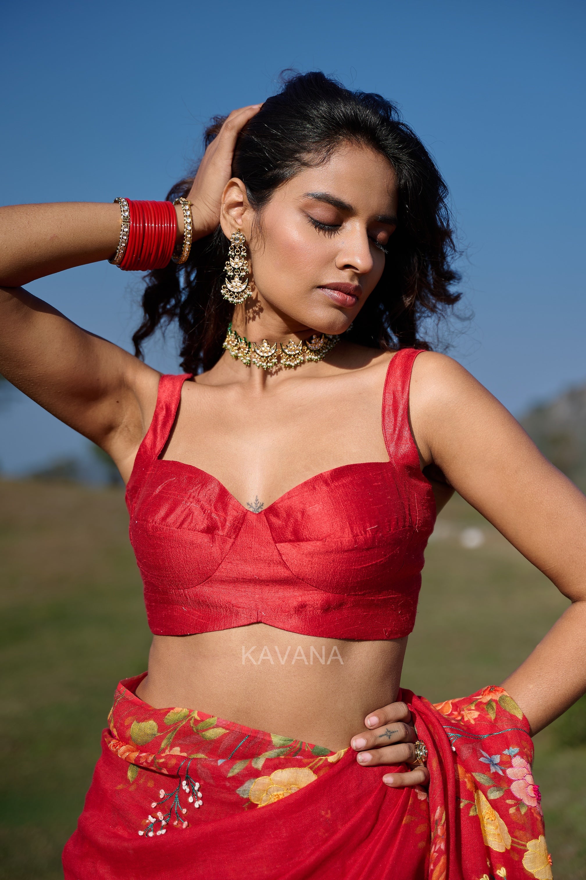 Fidha Chanderi Blouse