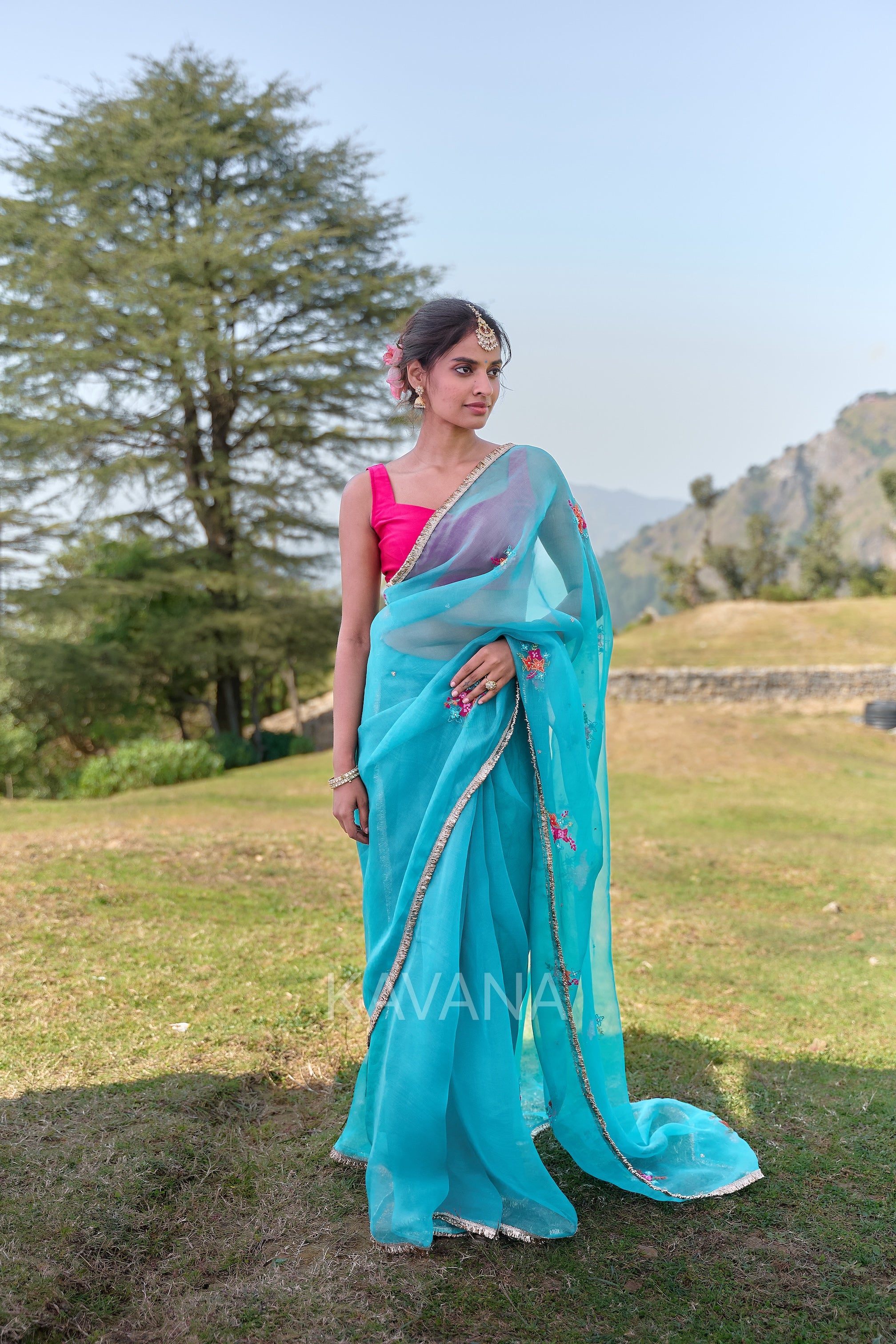 Inaha Silk Organza Sari