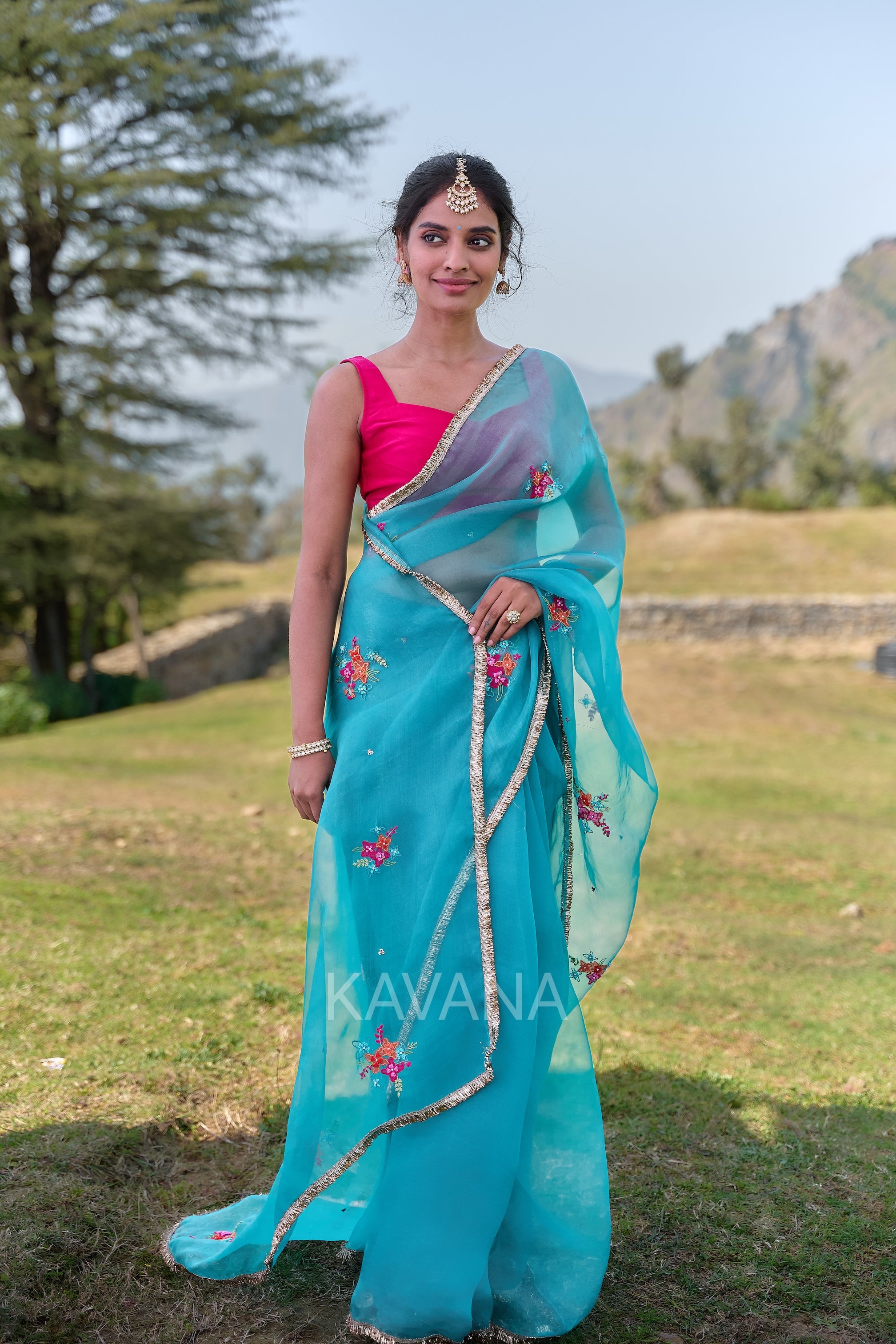 Inaha Silk Organza Sari