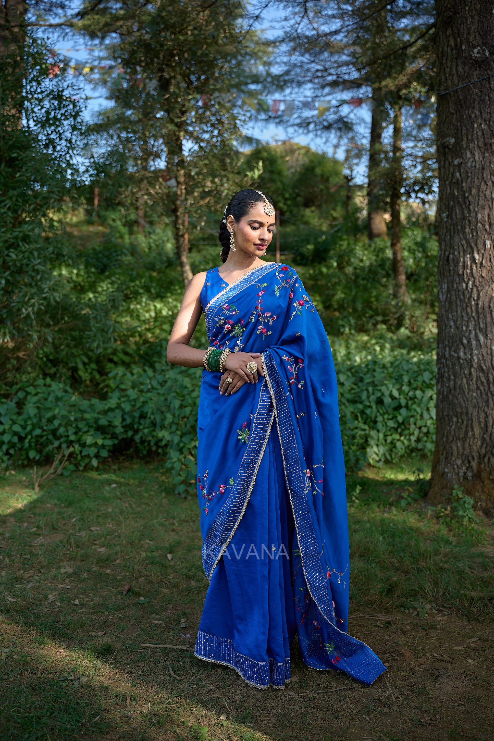 Chirmi Chanderi Sari
