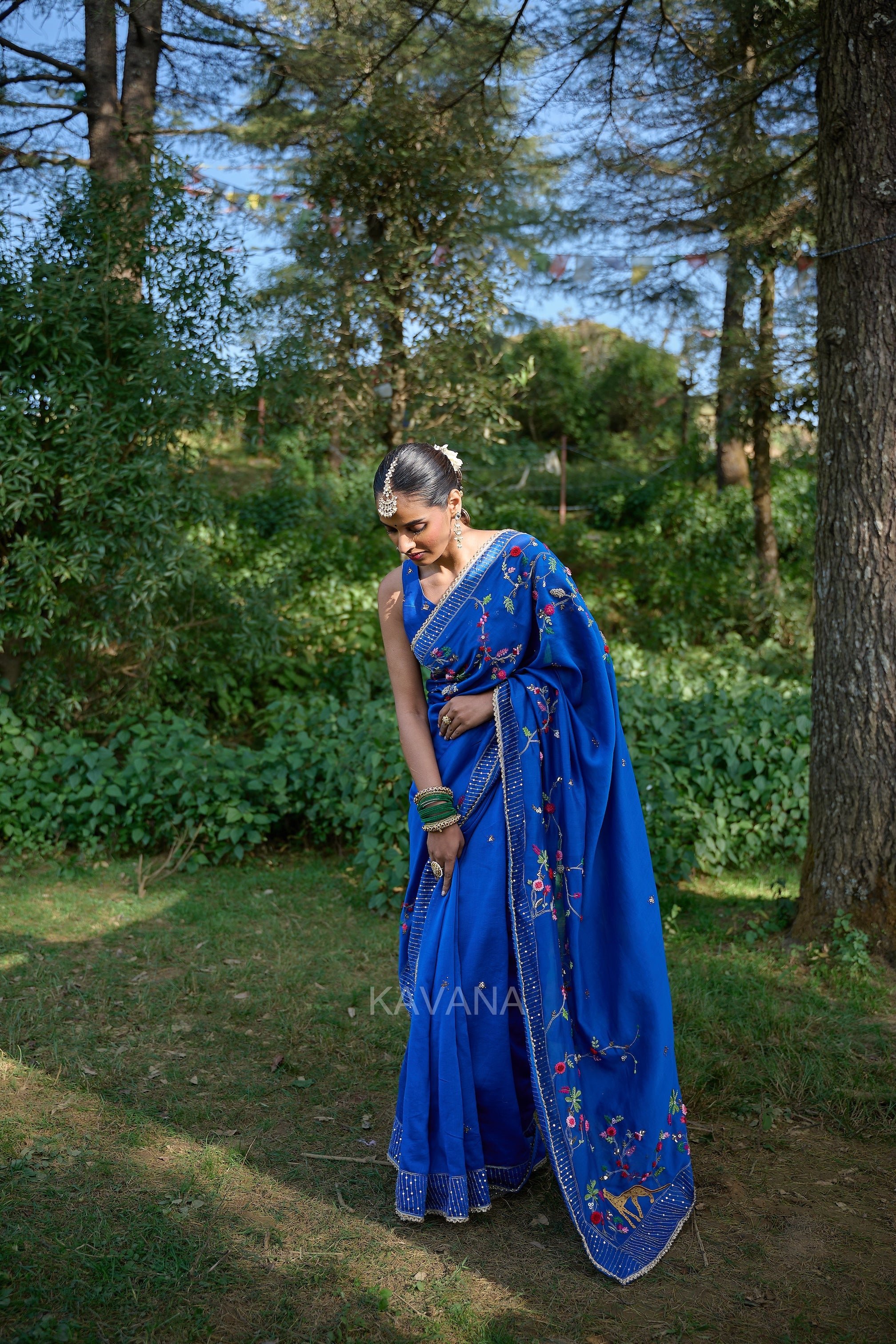 Chirmi Chanderi Sari