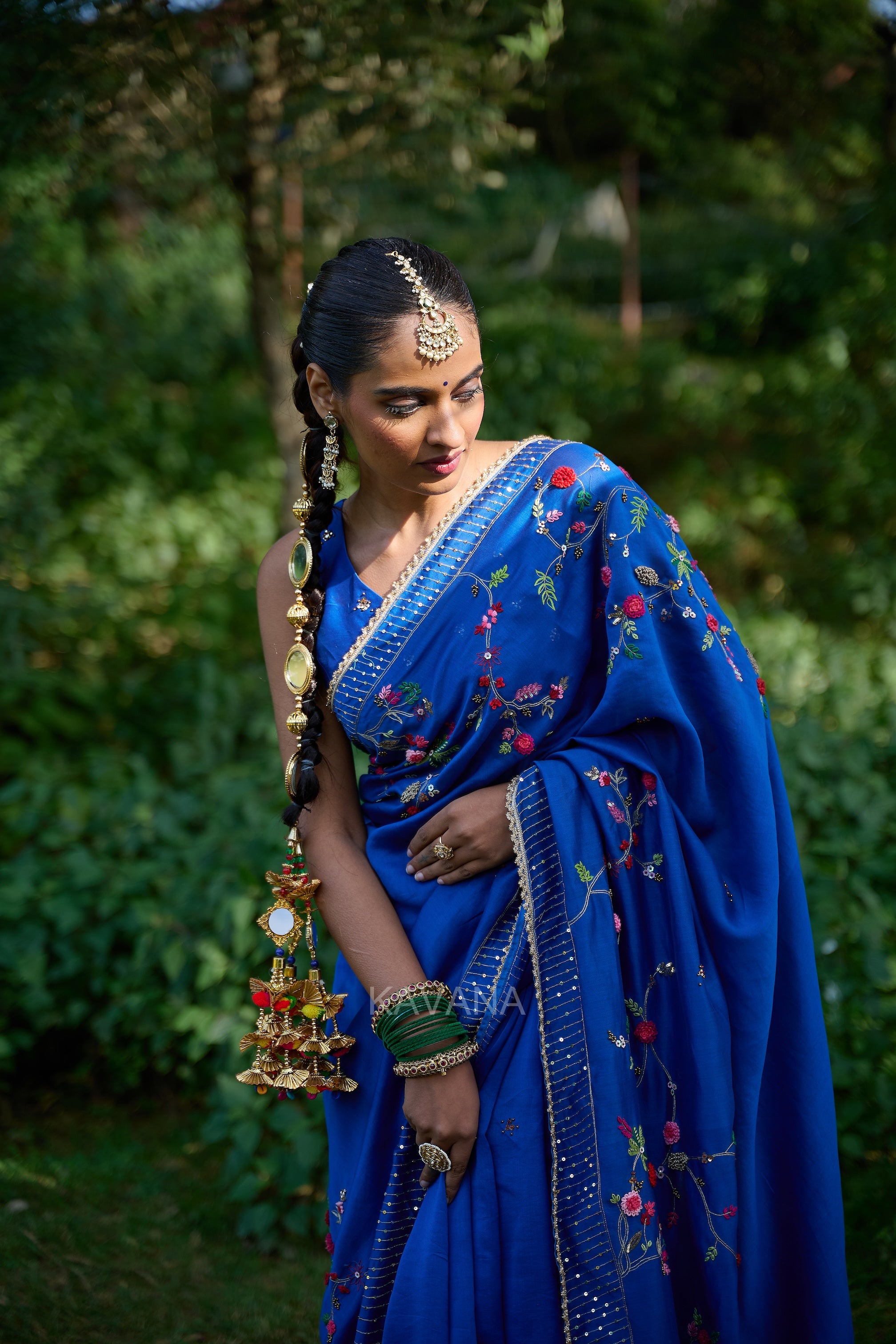 Chirmi Chanderi Sari