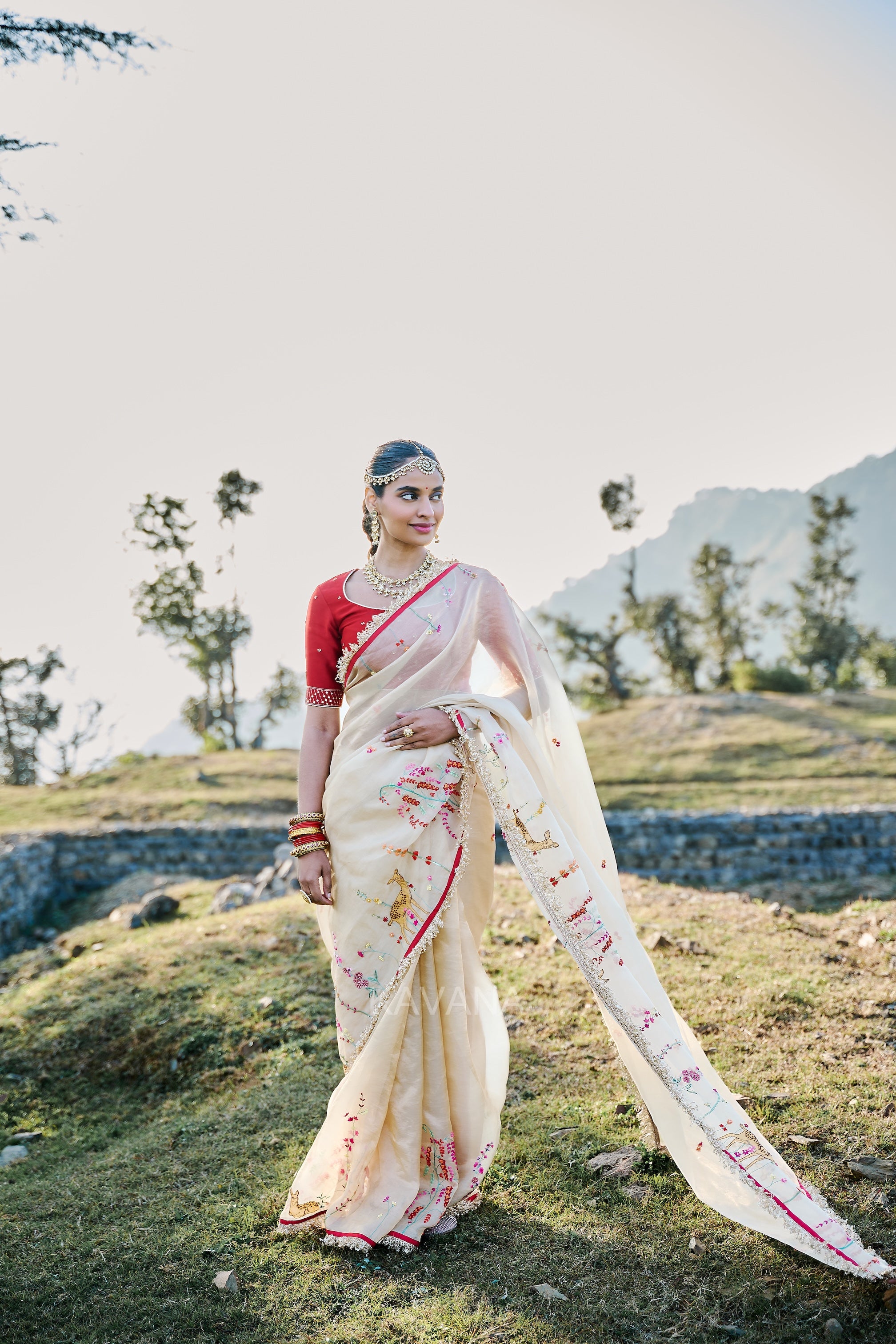 Isha Silk Tissue Sari