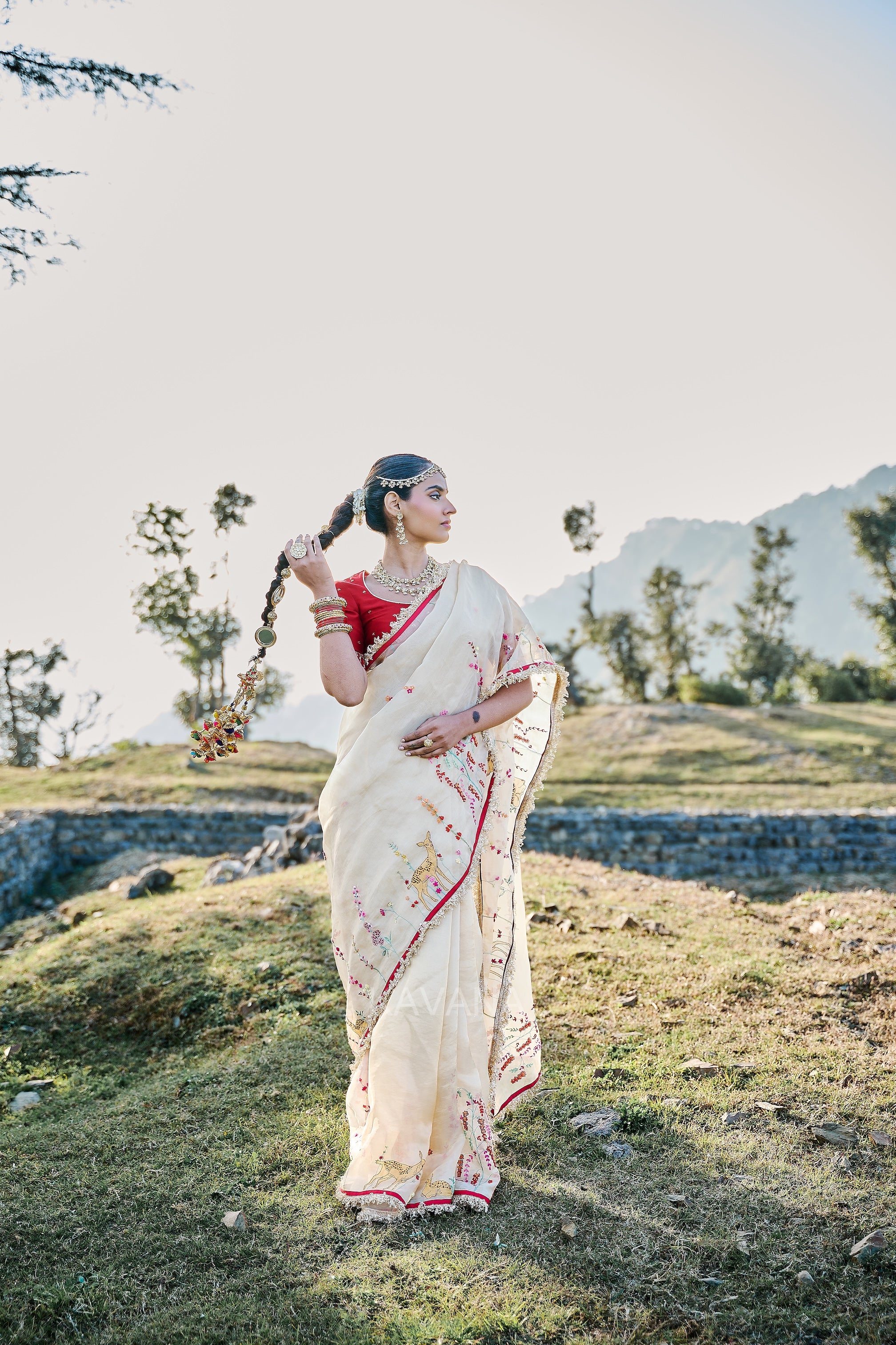 Isha Silk Tissue Sari