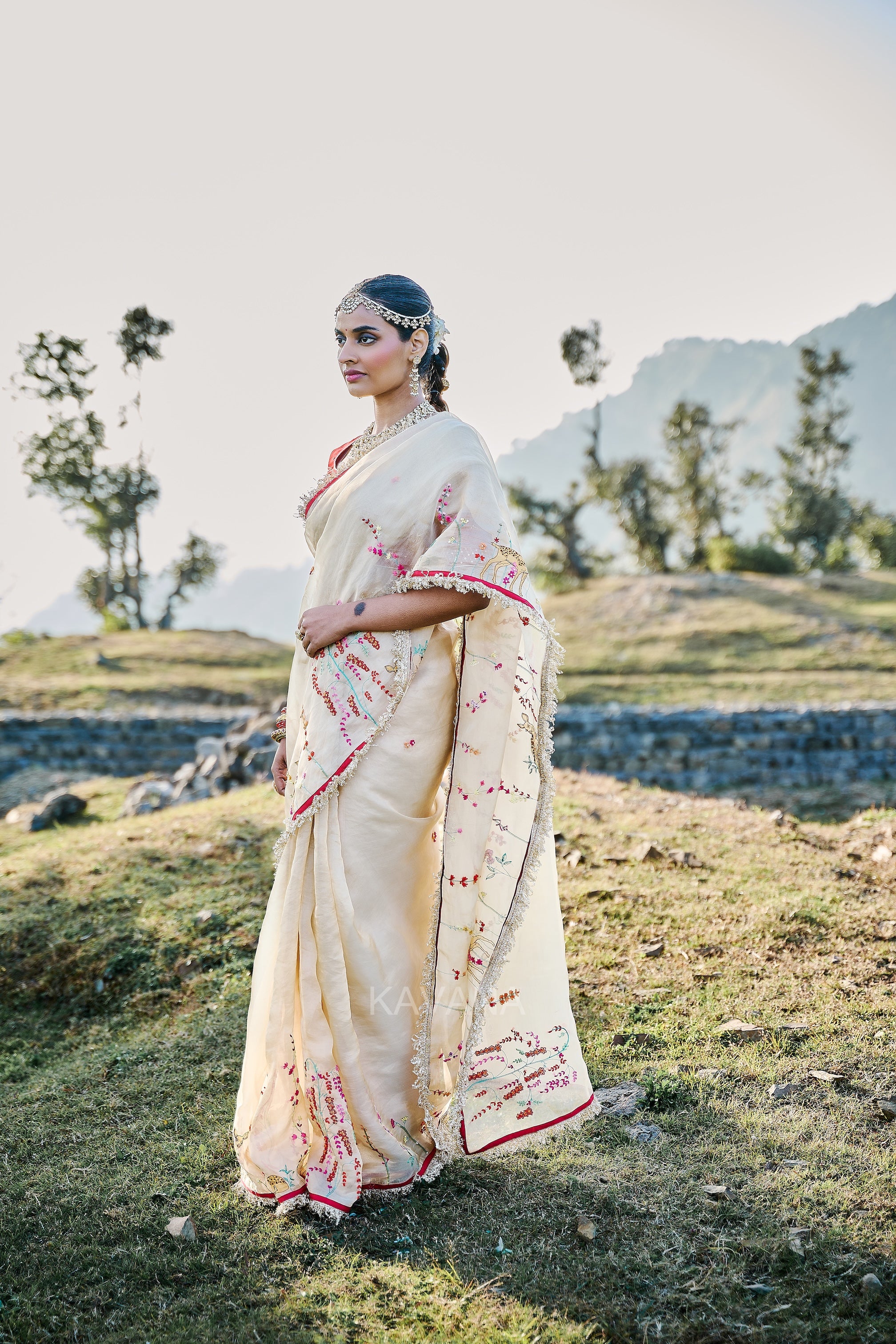 Isha Silk Tissue Sari