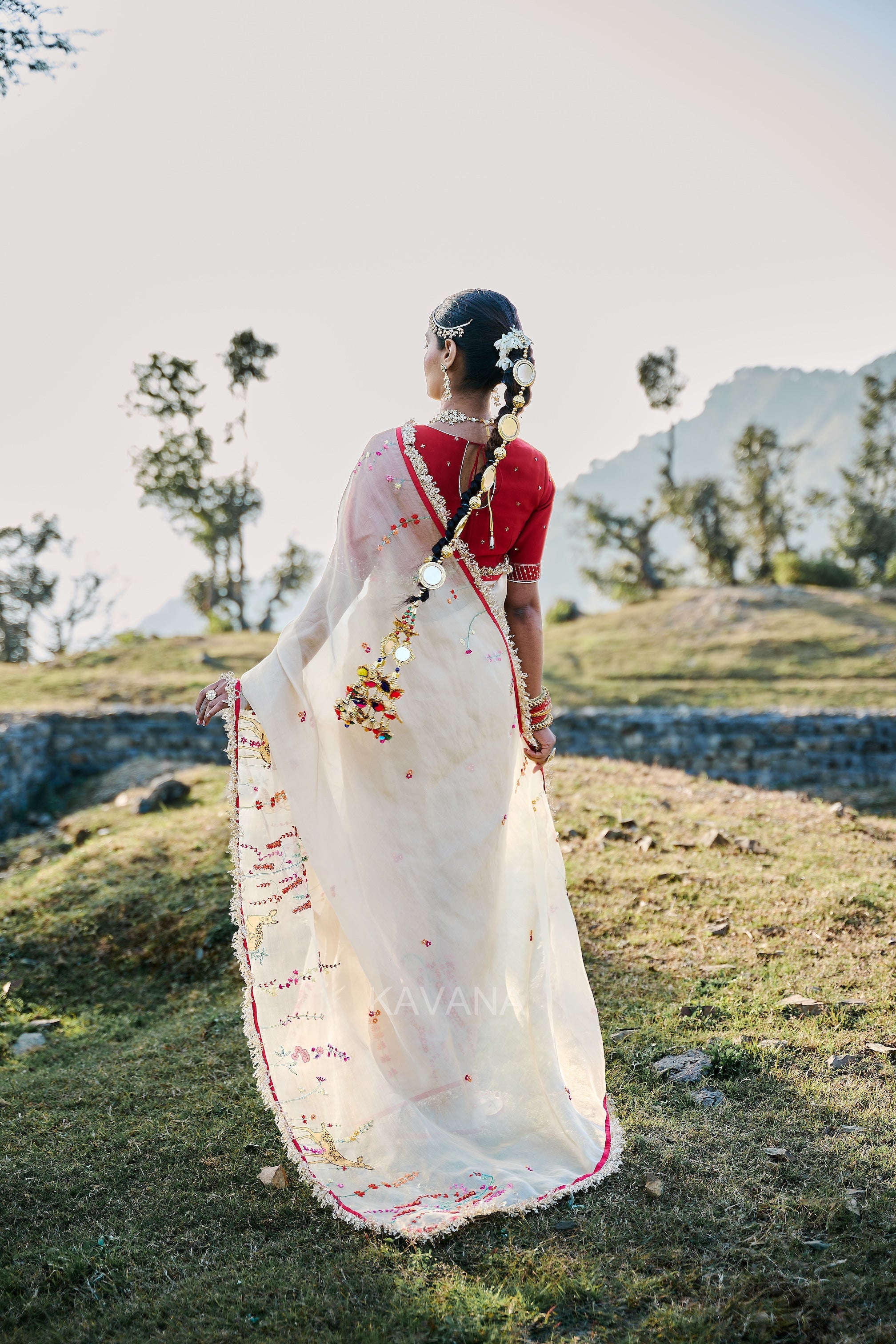 Isha Silk Tissue Sari