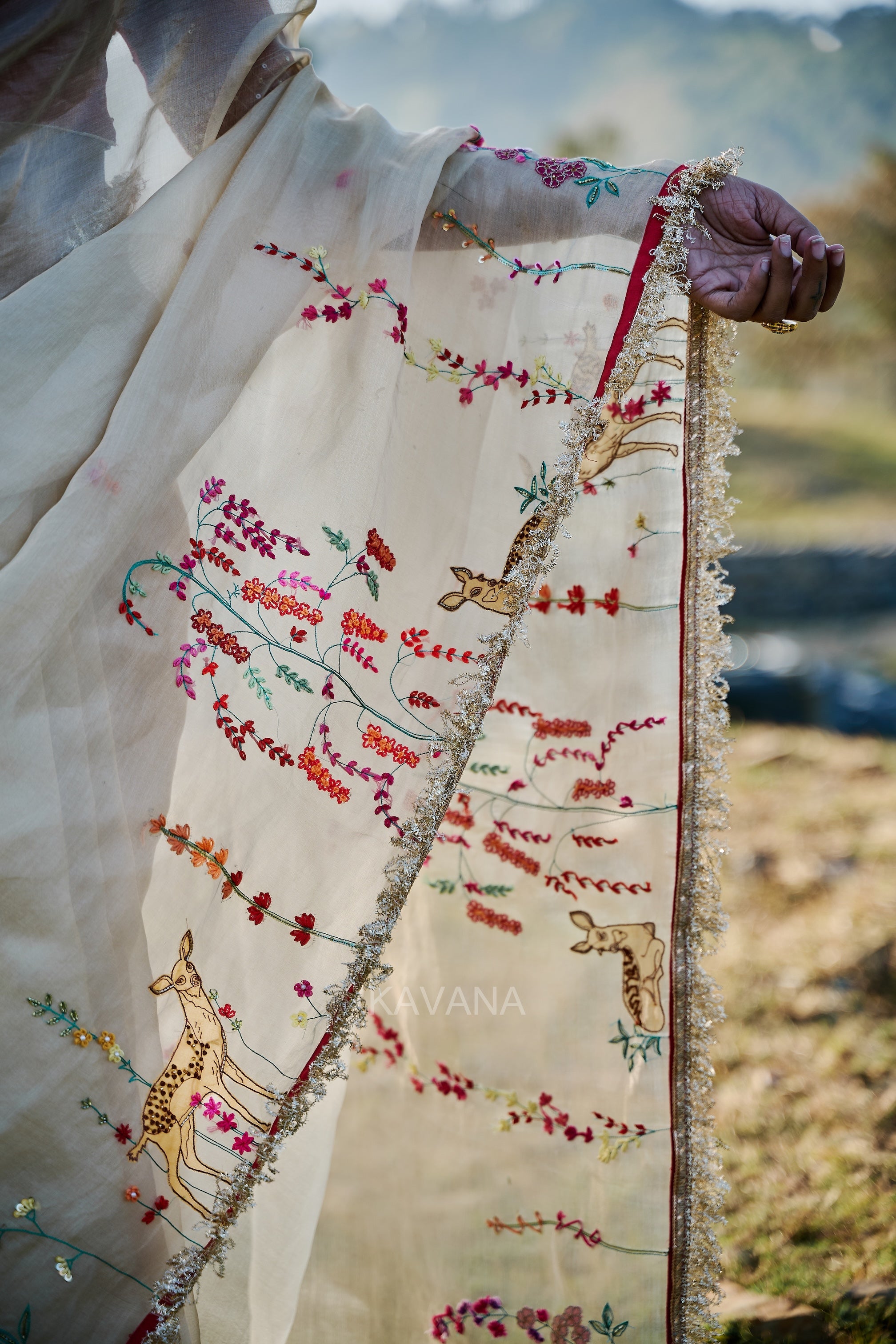 Isha Silk Tissue Sari