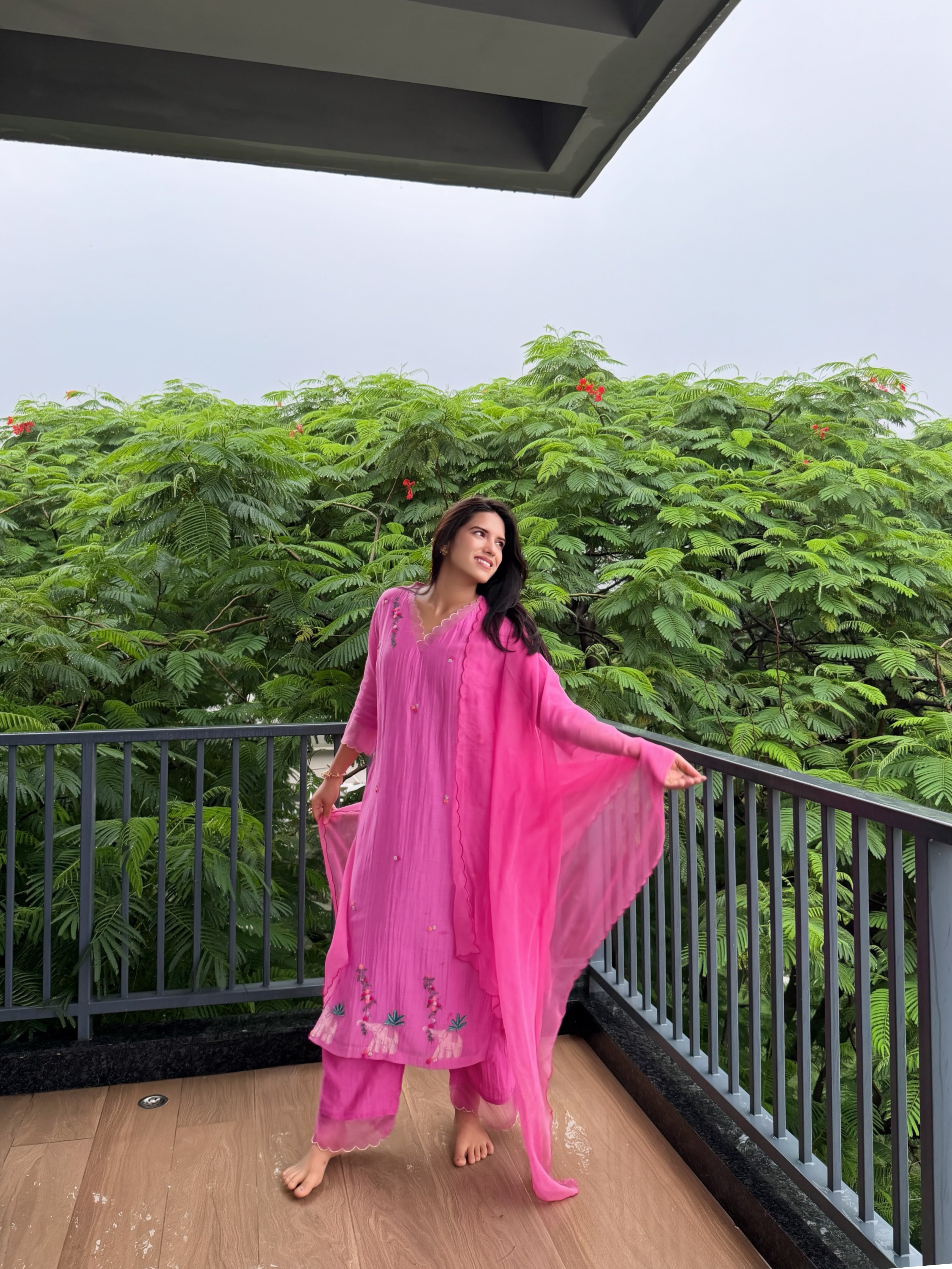 Pink Numani Kurta Set