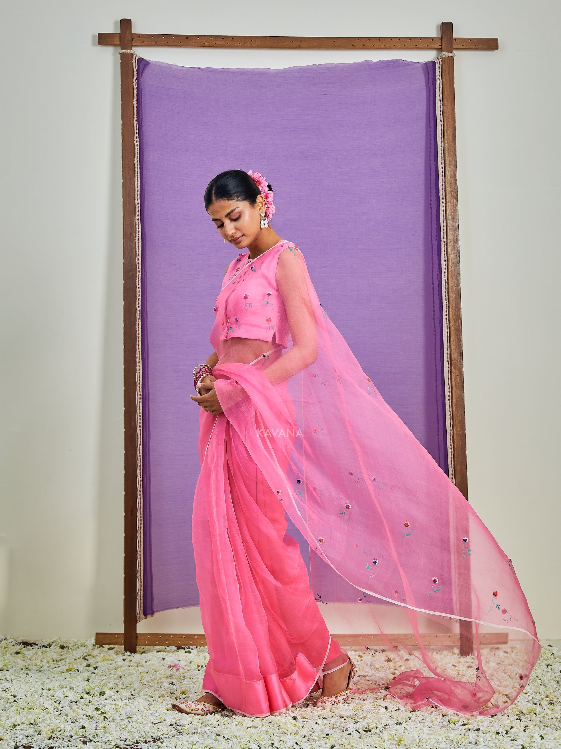 Dilkashi Silk Organza Sari