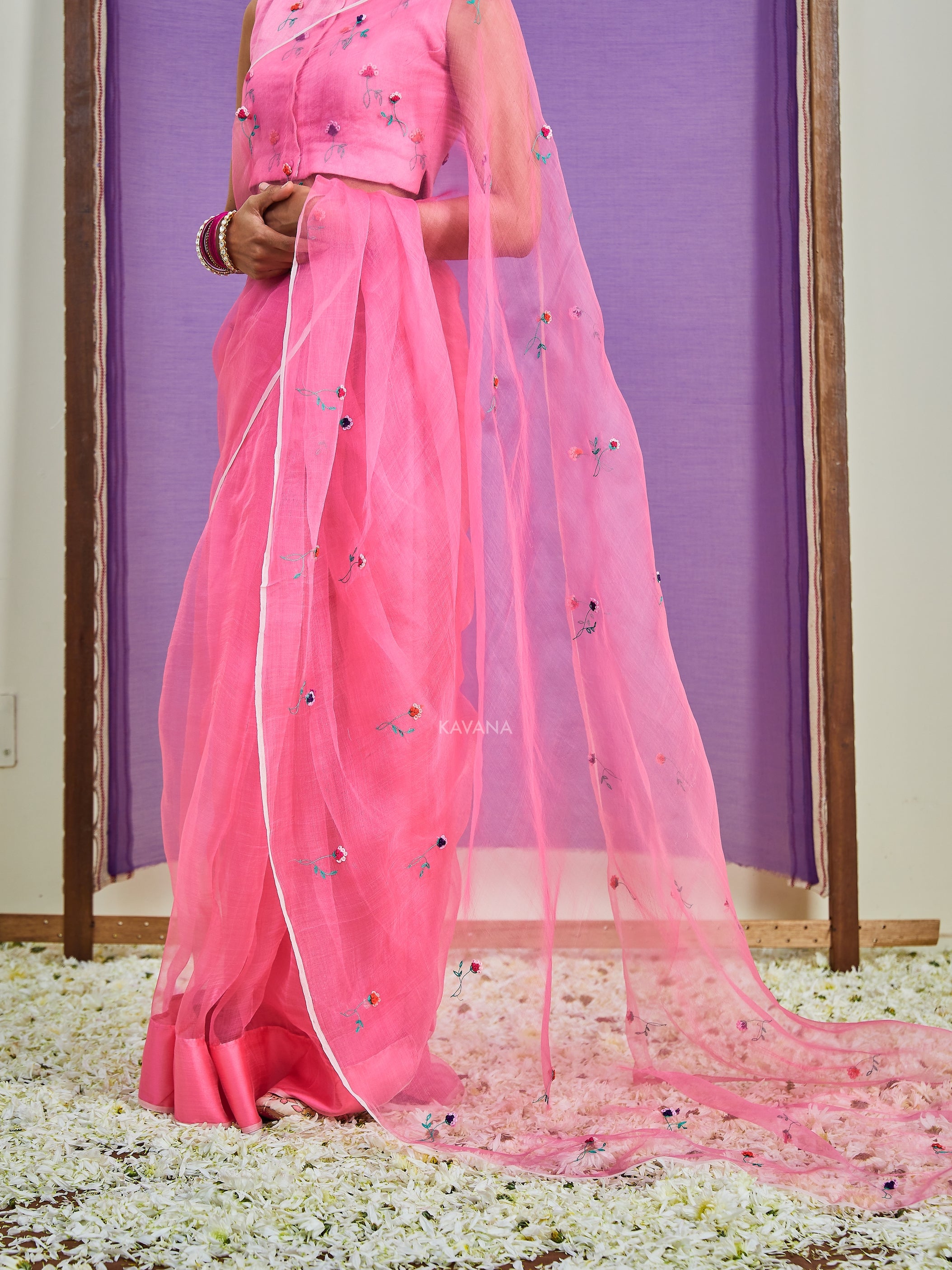 Dilkashi Silk Organza Sari