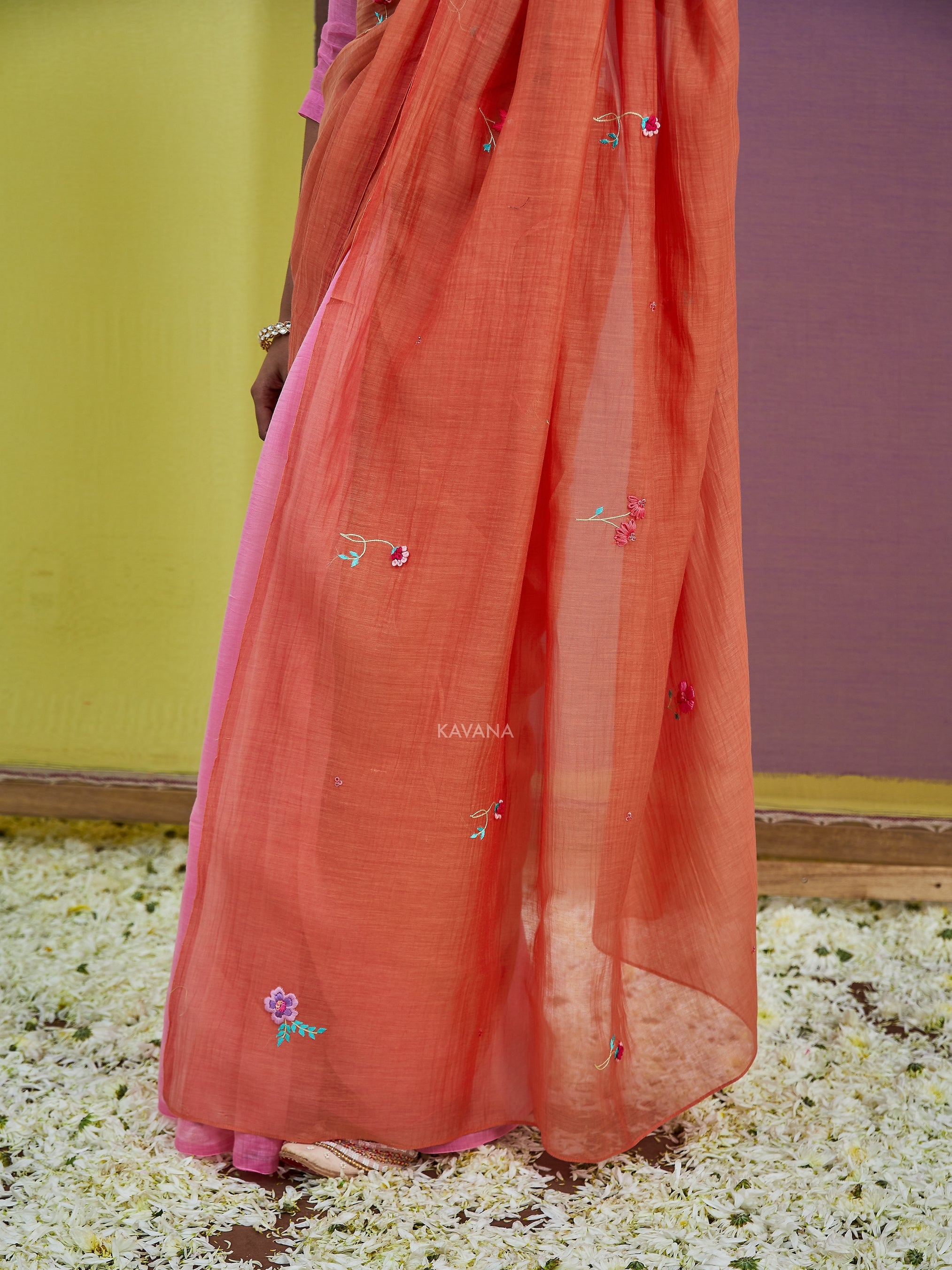 Suman Chanderi Sari