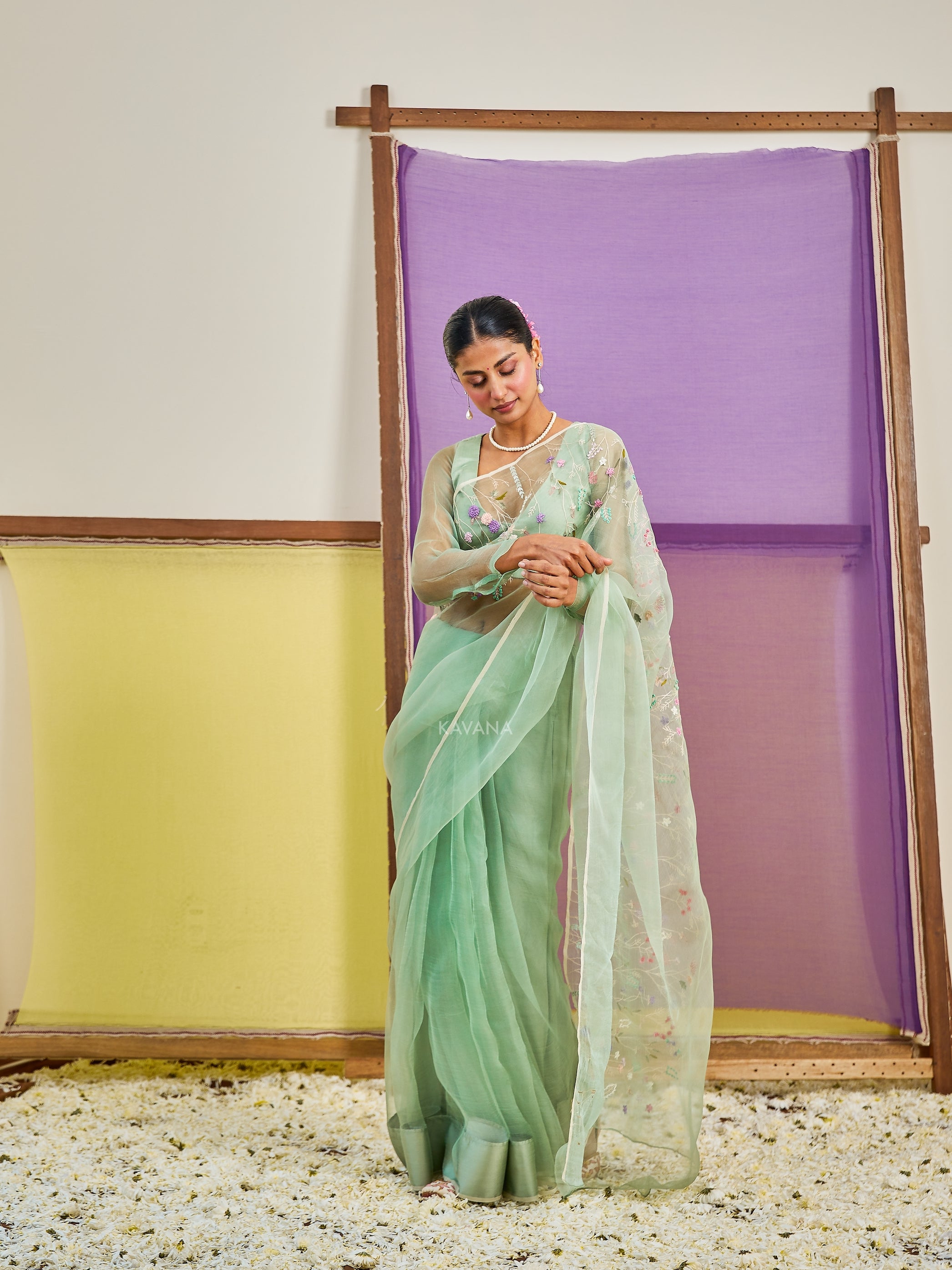 Shaleen Silk Organza Sari