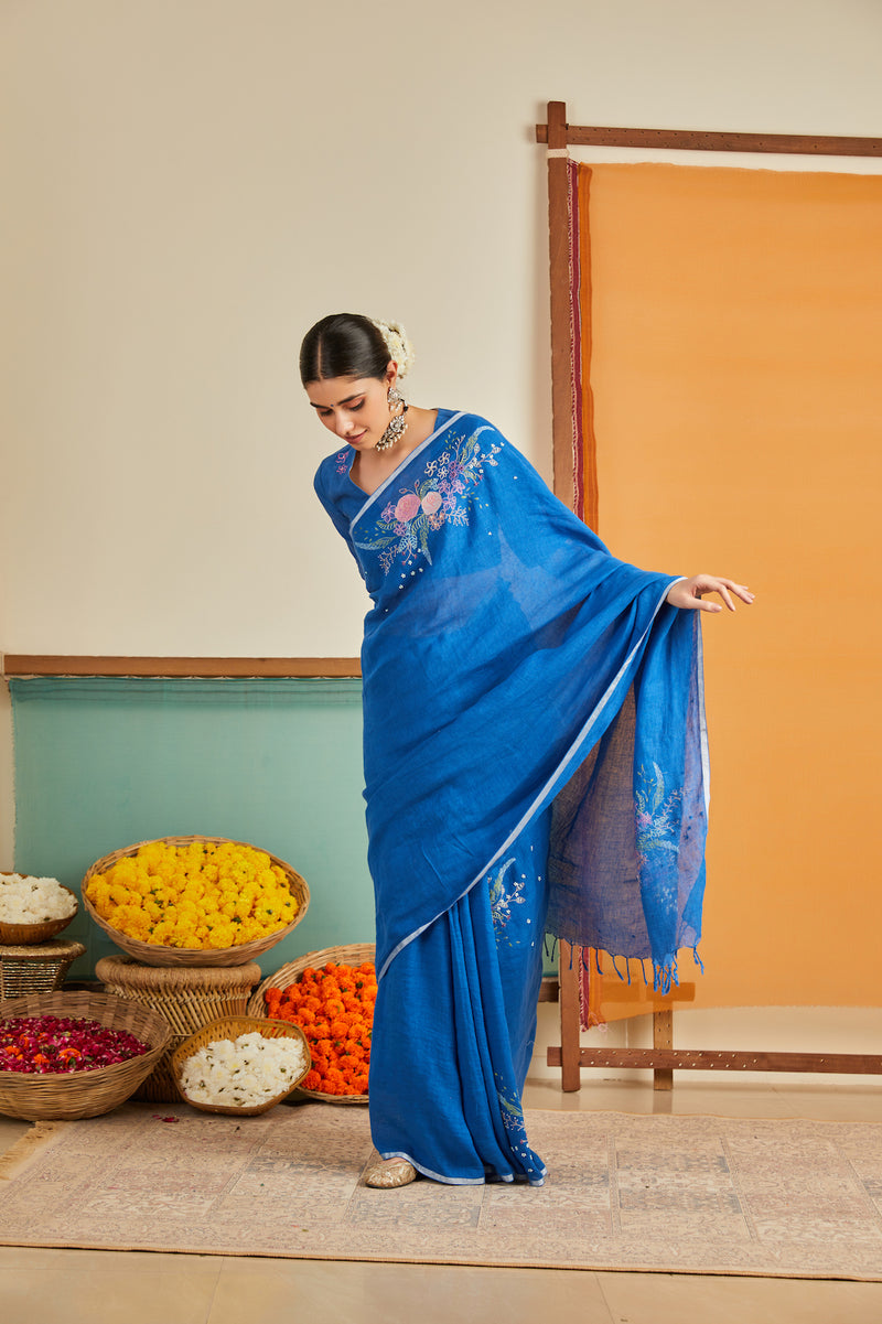 Aprajita Linen Sari