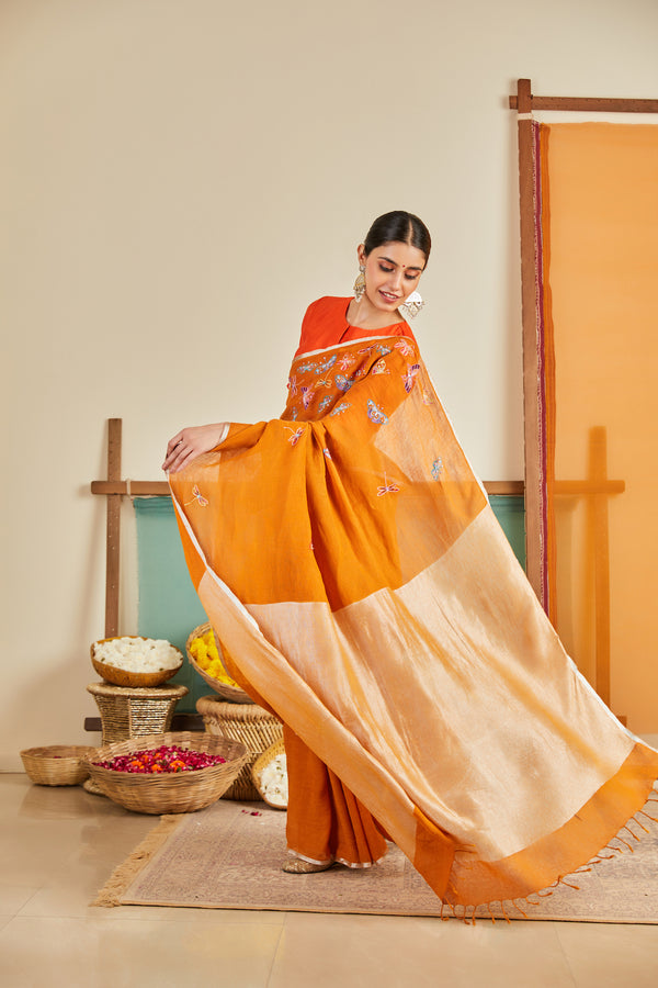 Nargis Linen Sari