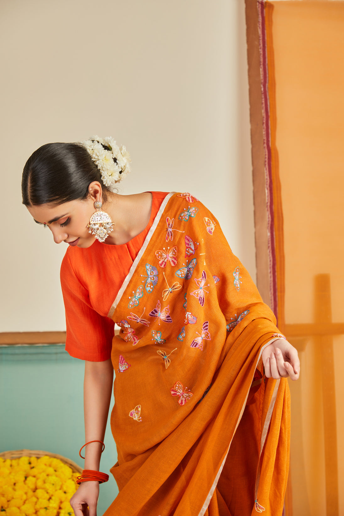 Nargis Linen Sari