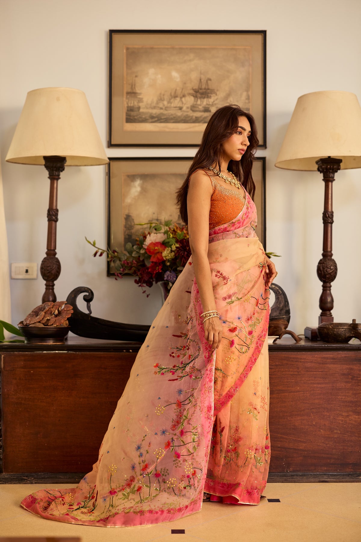 Sana Silk Organza Sari