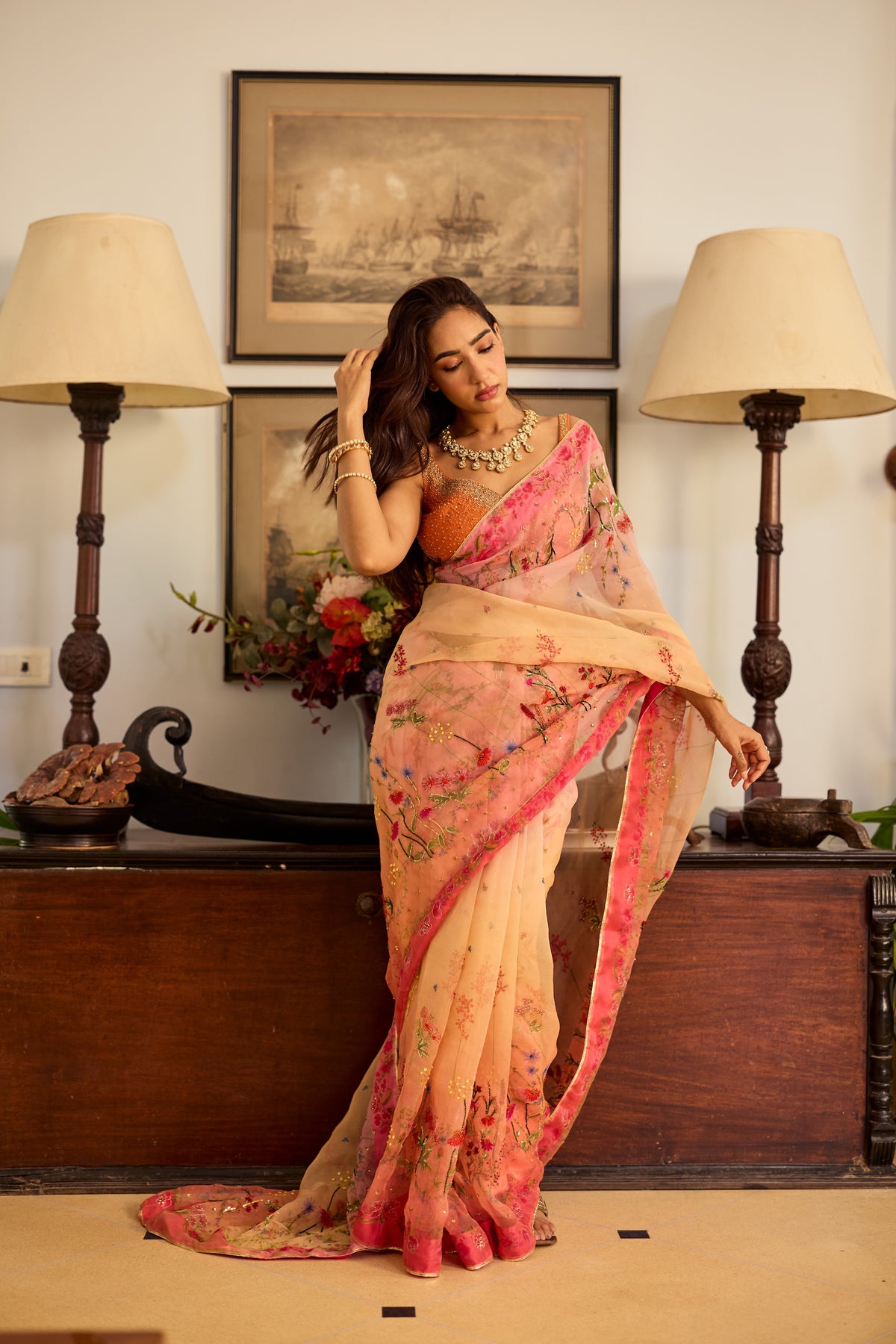 Sana Silk Organza Sari