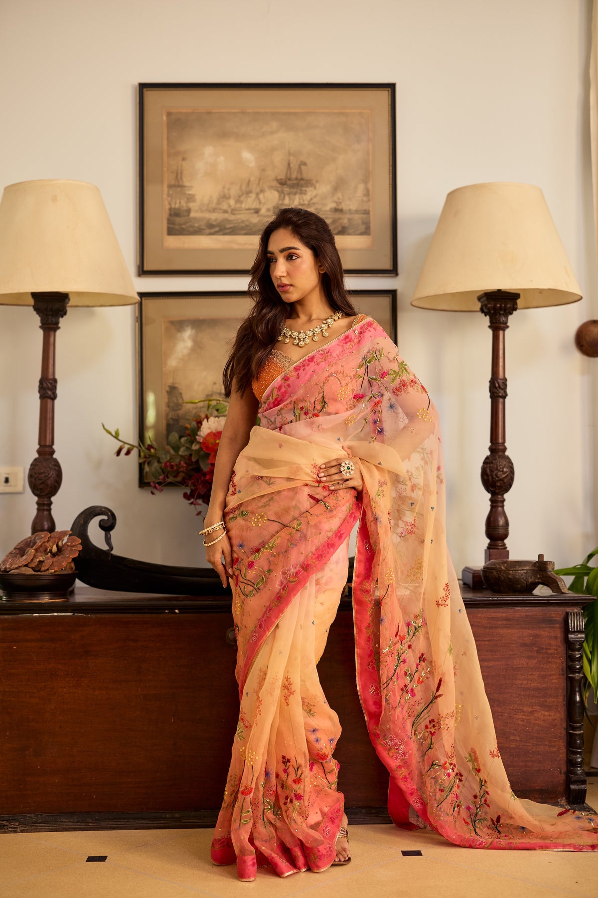 Sana Silk Organza Sari