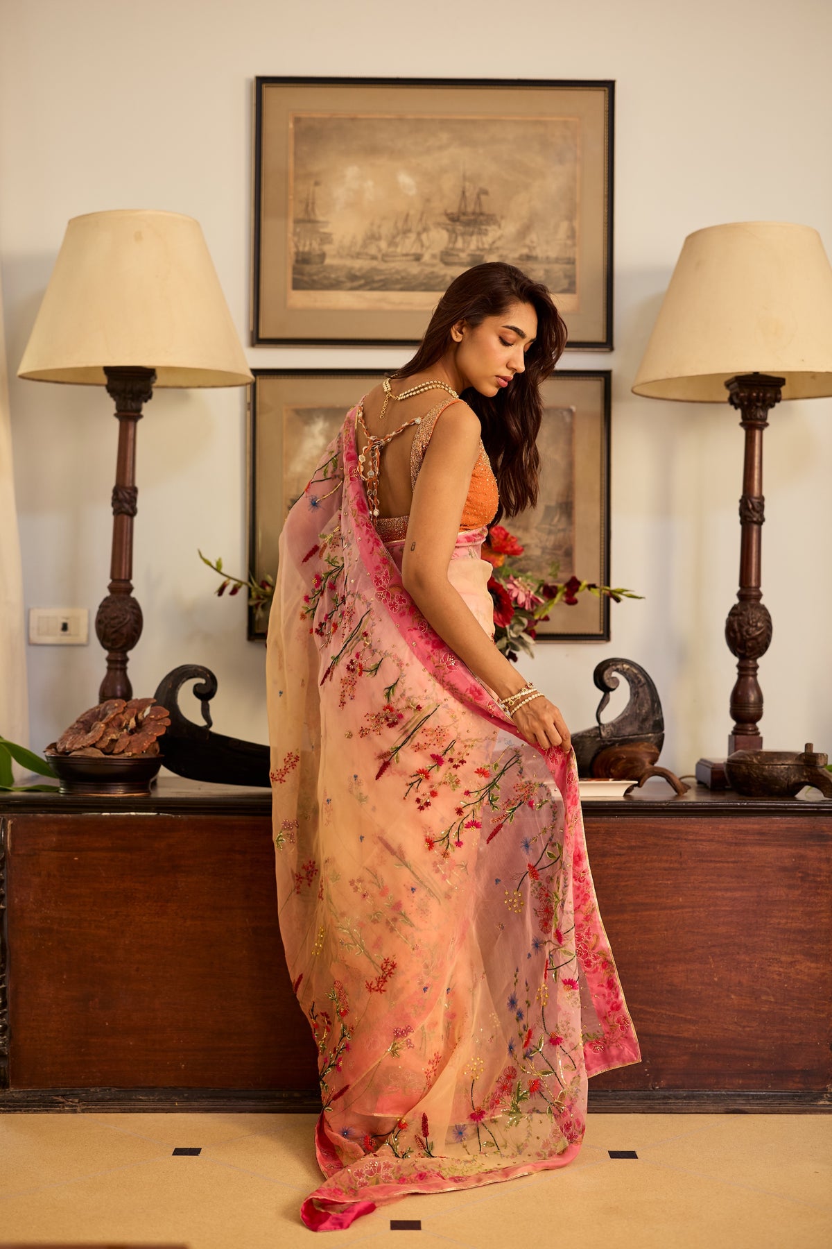 Sana Silk Organza Sari