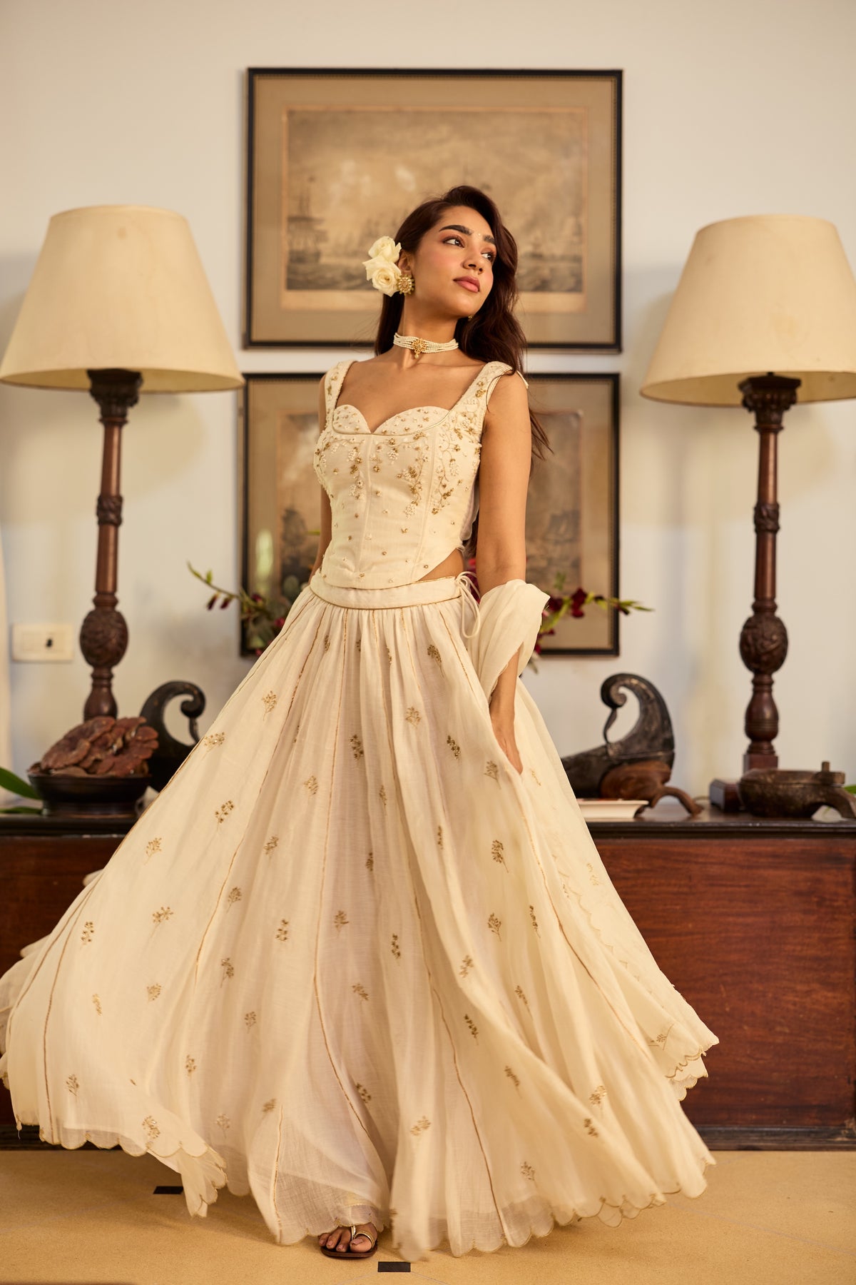 Sejal Chanderi Lehenga Set
