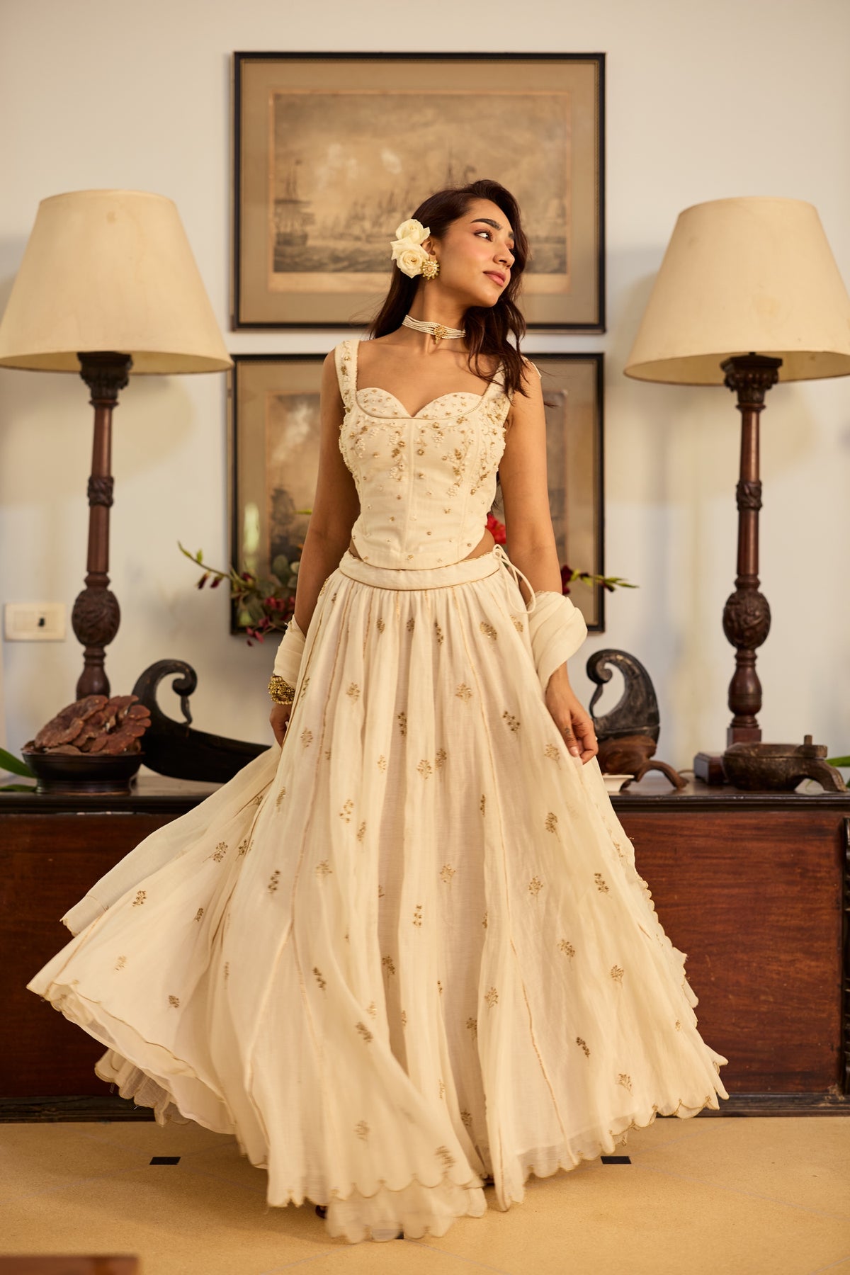 Sejal Chanderi Lehenga Set