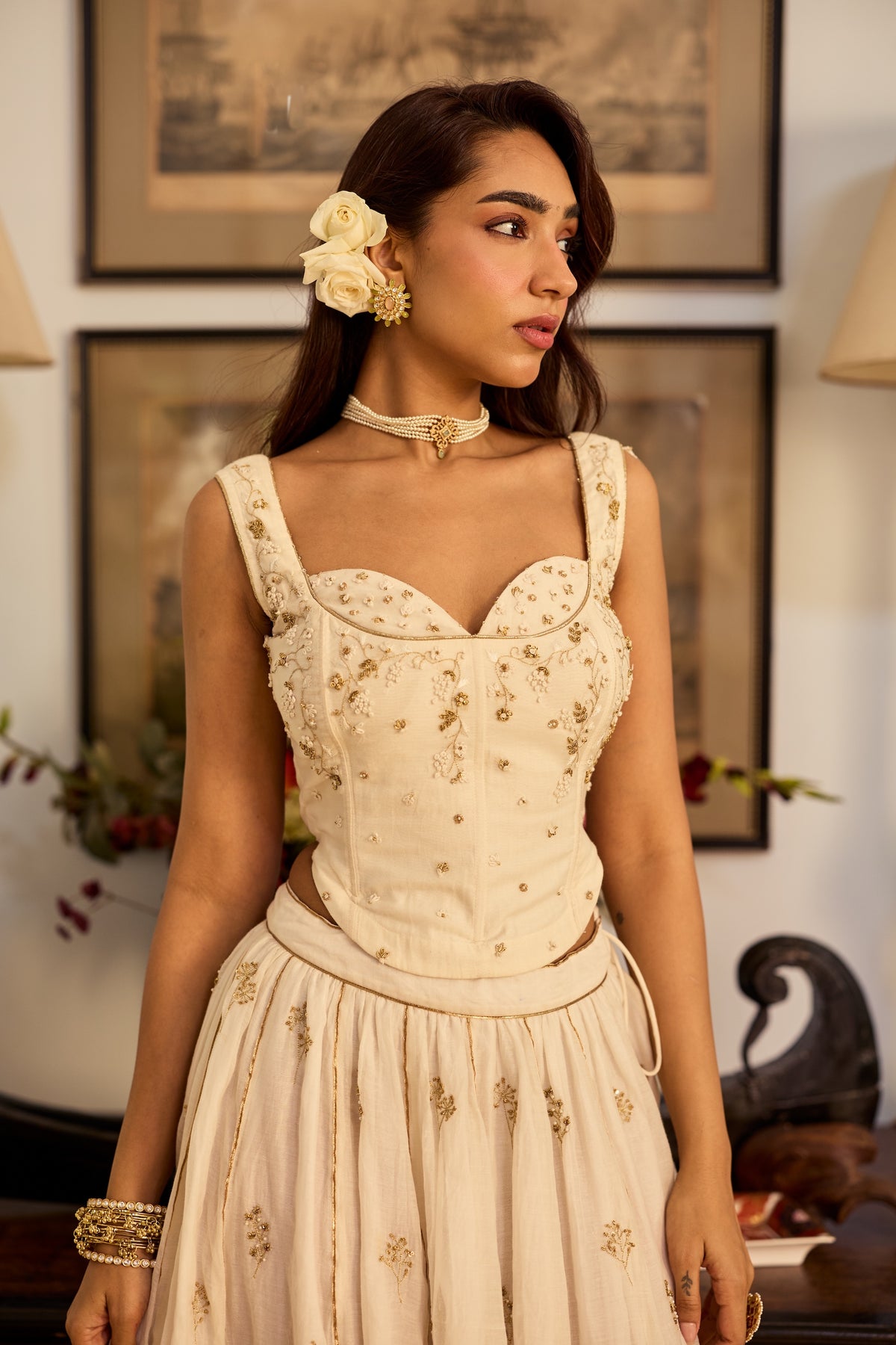 Sejal Chanderi Lehenga Set