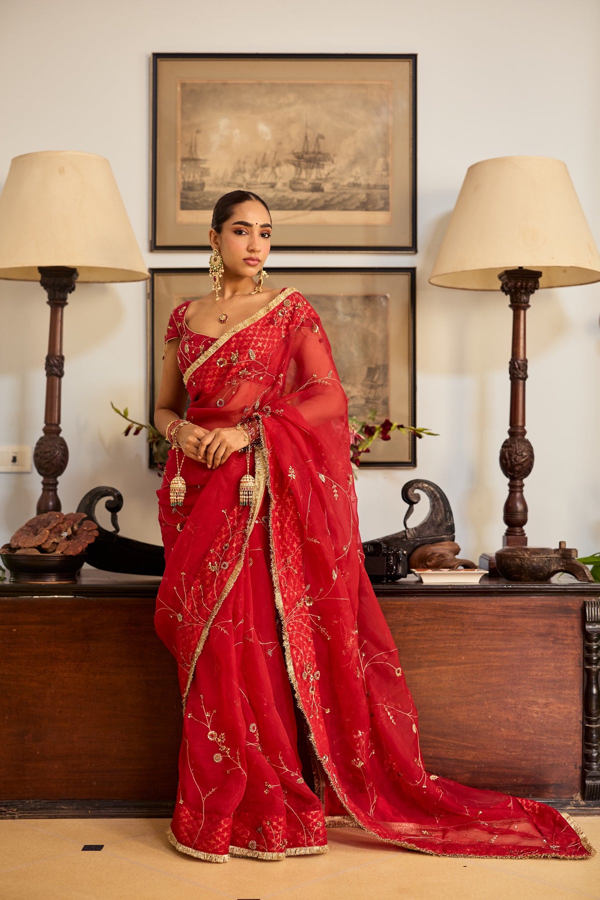 Mehr Organza Sari