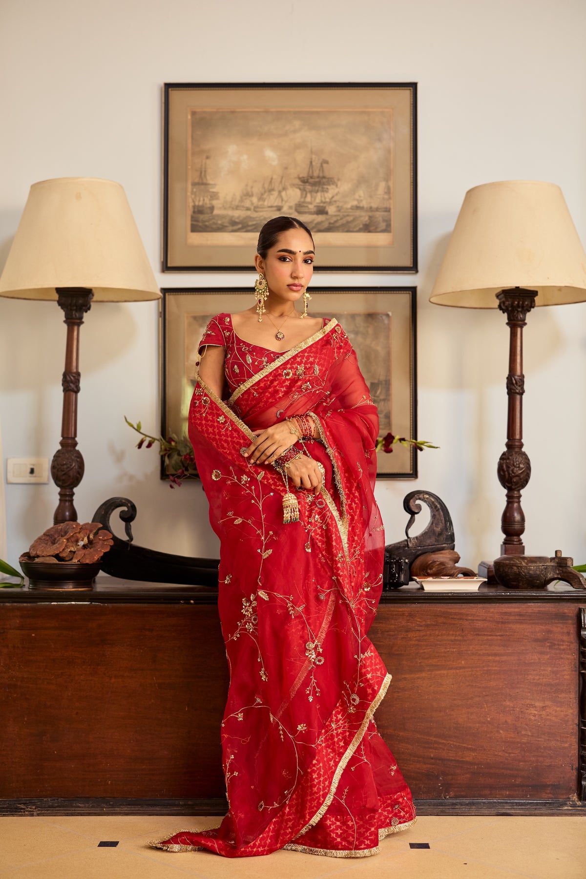 Mehr Organza Sari