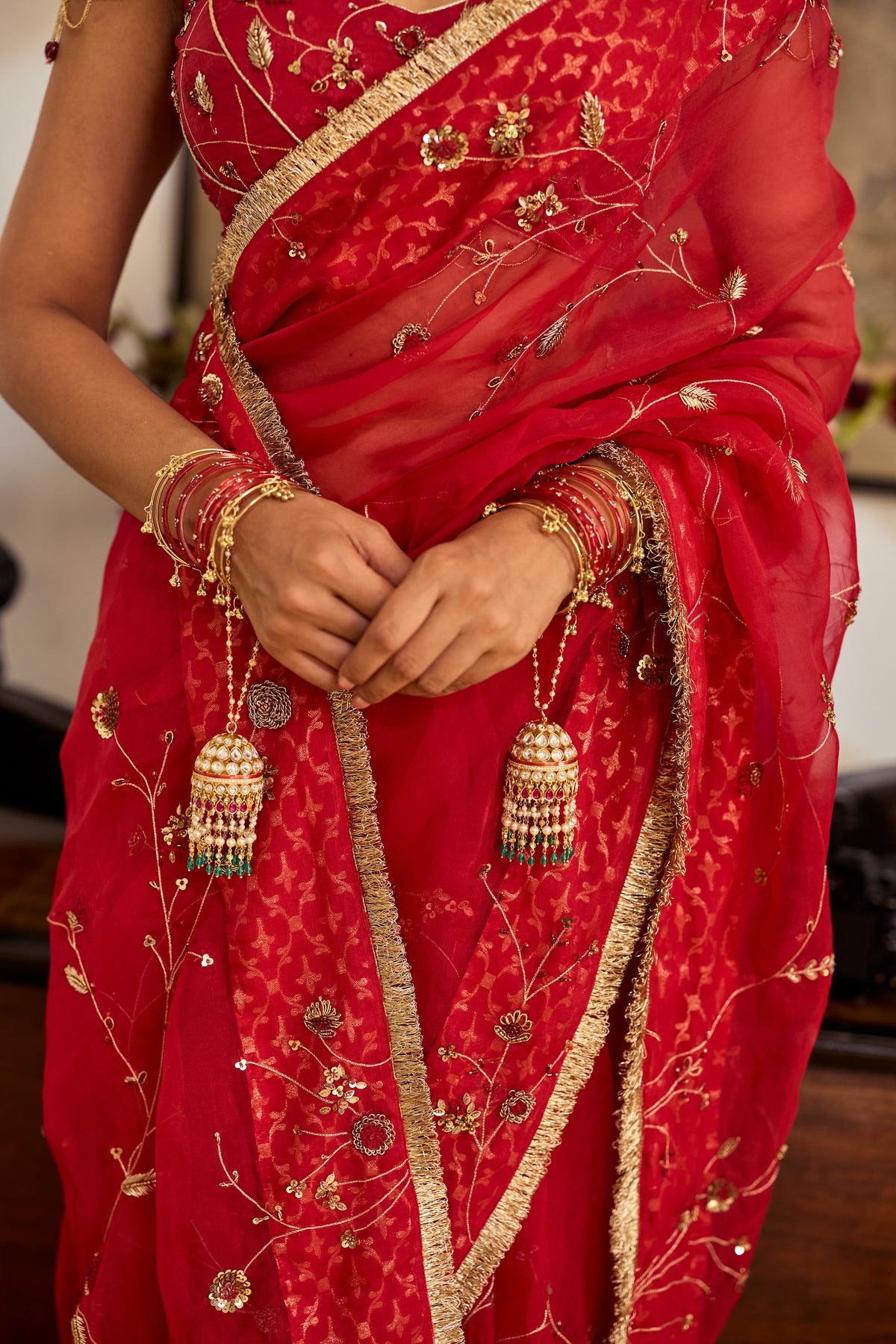 Mehr Organza Sari